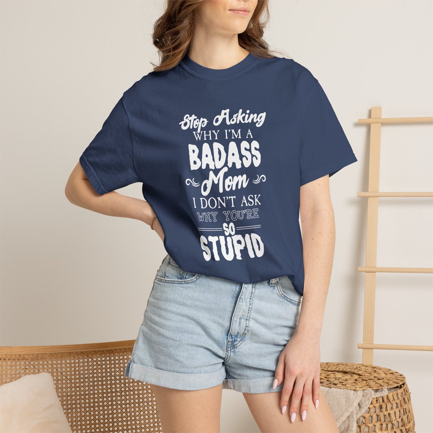 Mom T-shirt Mother's Day Mama Tee Unisex Comfort Colors Garment-Dyed Cotton h39