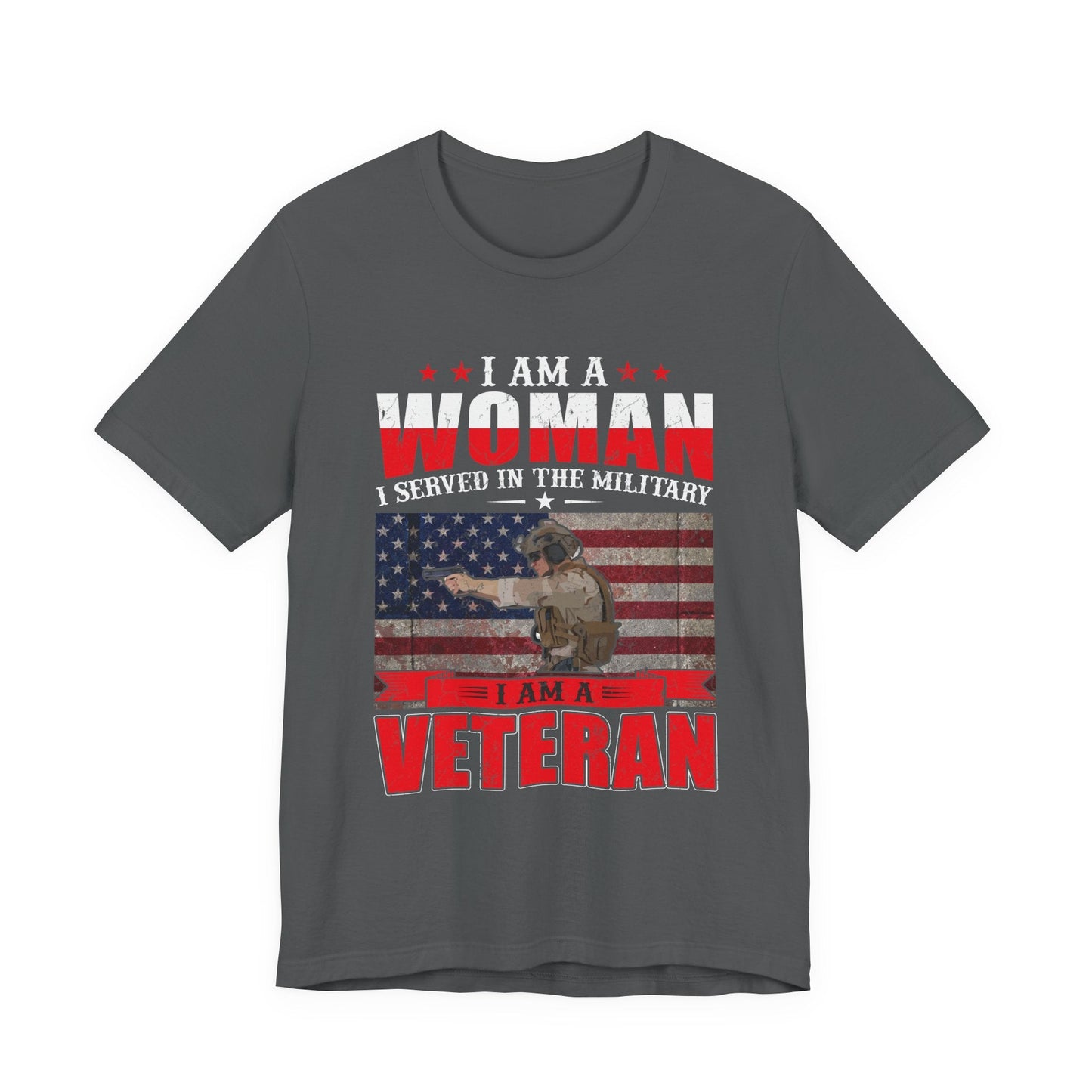 Army Veteran Patriotic Graphic Design Unisex Cotton T-Shirt v27