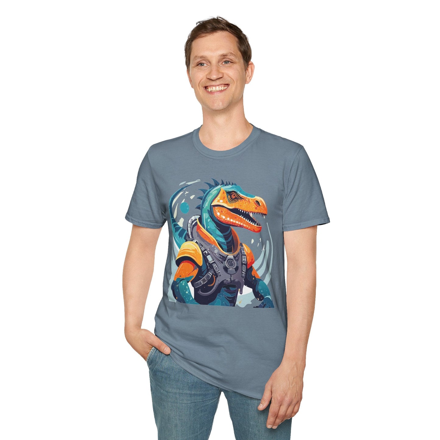 Gildan Alien Cosmos T Shirt Unisex Softstyle 64000 Cotton Tee With Alien Art Design Graphic Print