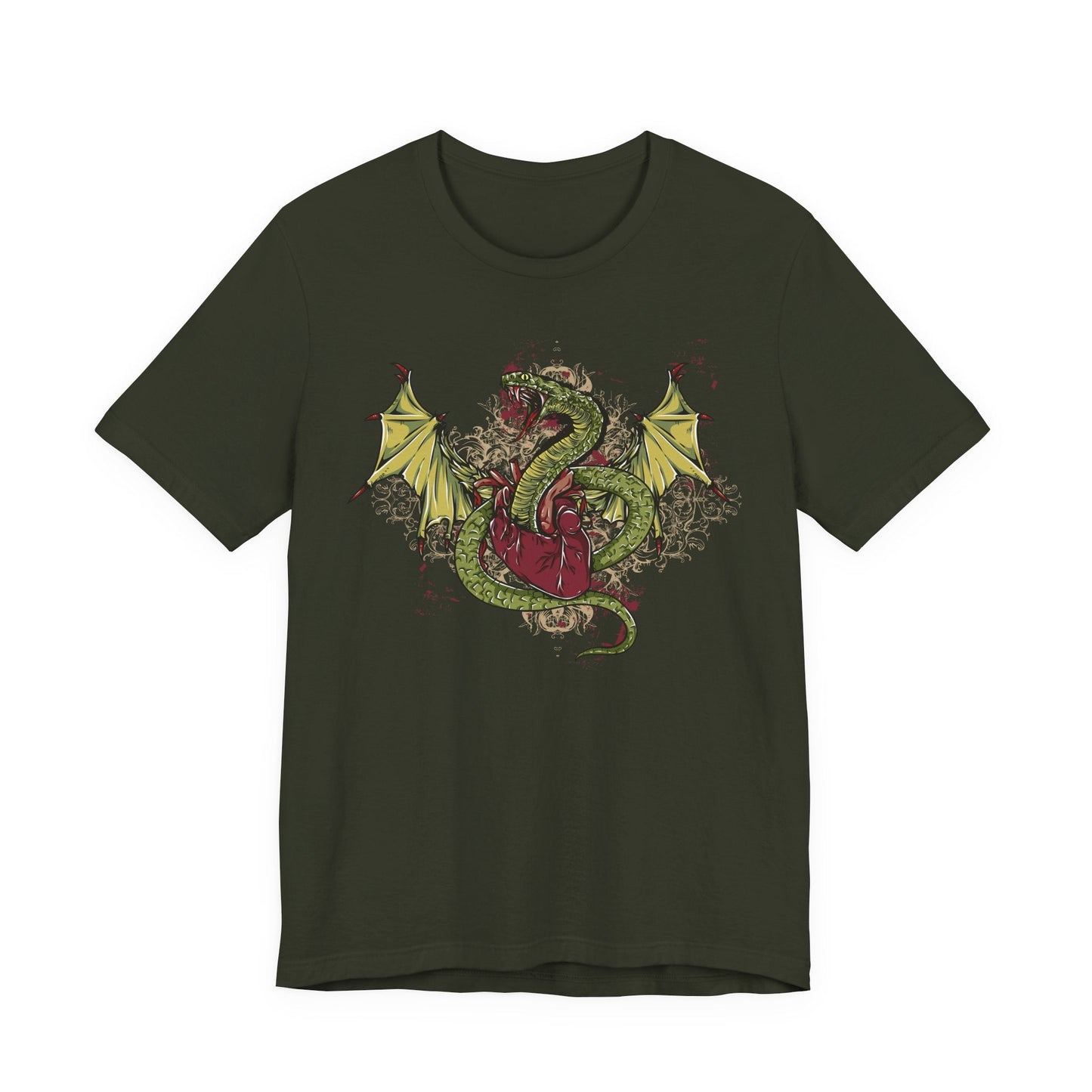 Dragon Illustration Graphic Unisex Cotton T-Shirt r29