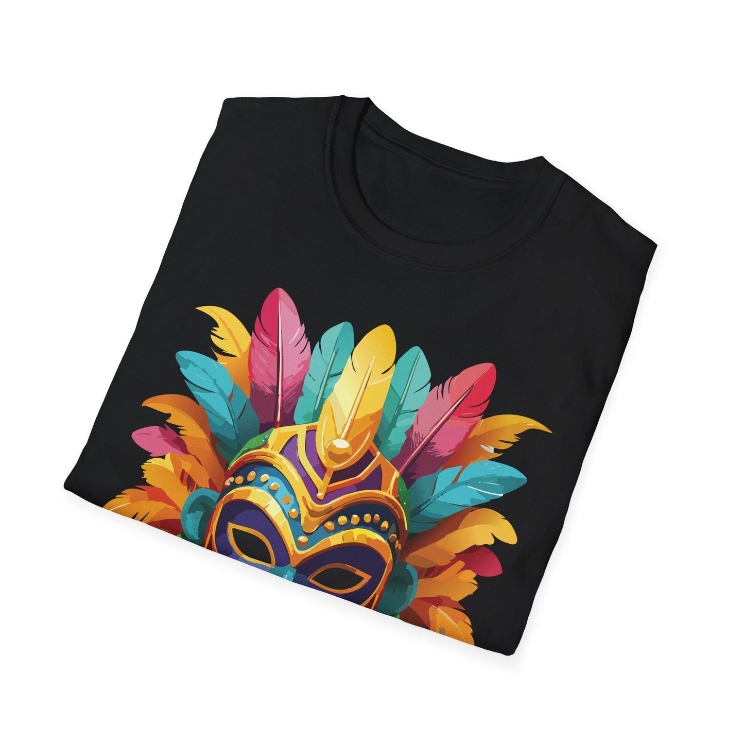 Mask Tee Shirt Unisex Masquerade Design Gildan Softstyle 64000 100 Percent Ring Spun Cotton Tee