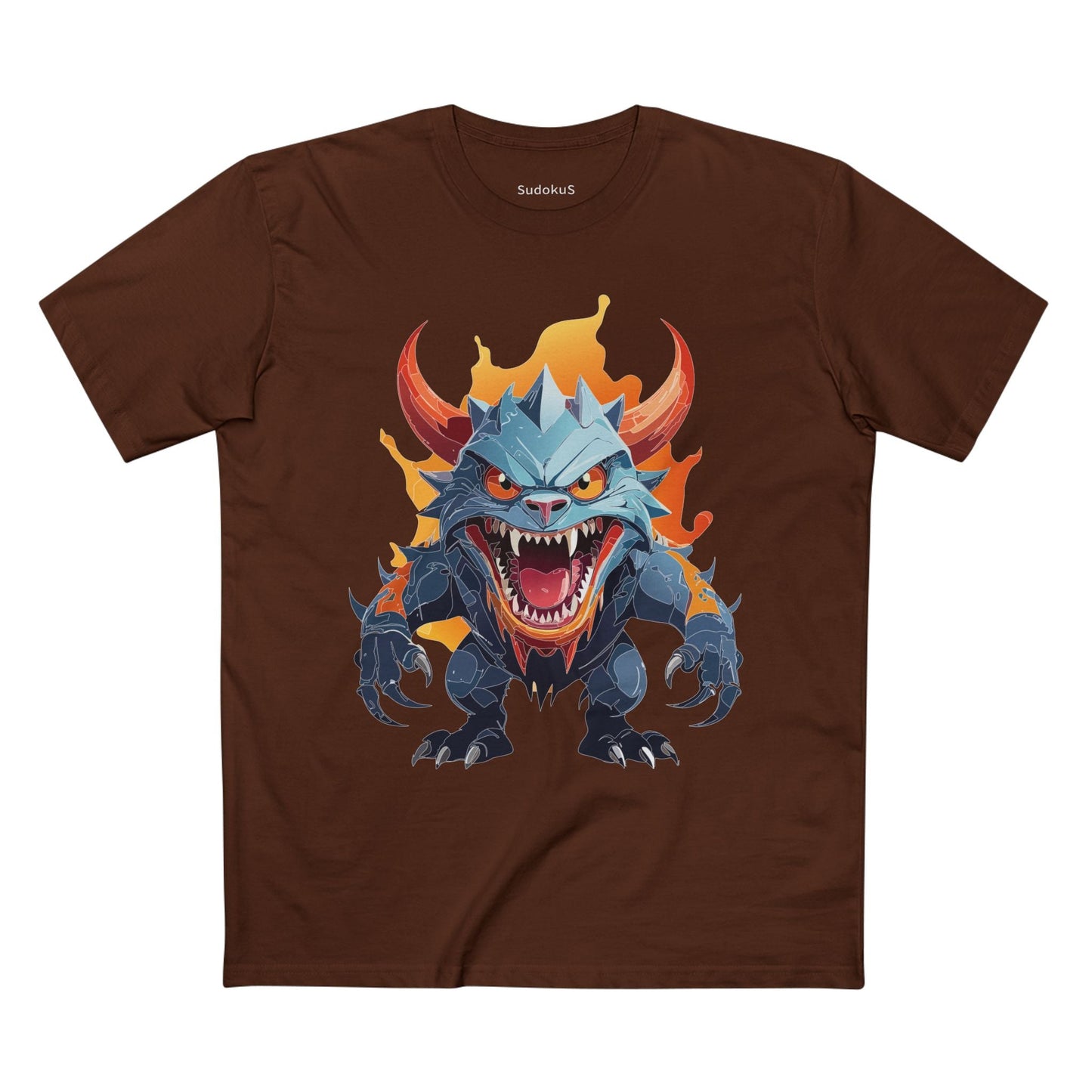 Cartoon Monsters Graphic Unisex 100 Cotton Staple Tee 24