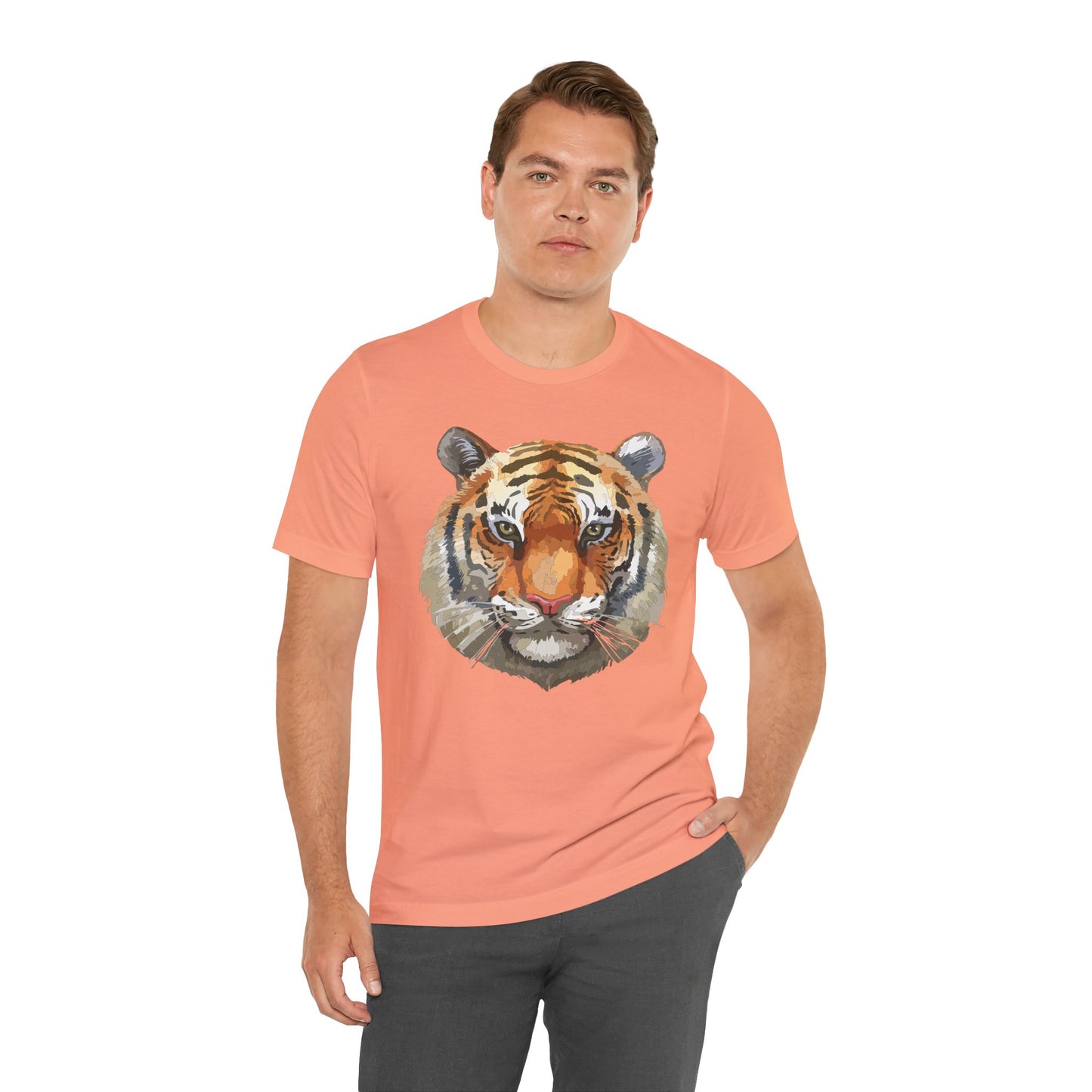 Unisex Tiger Tee, Animal Shirt, Tee Shirt with Tiger, Safari T-Shirt, Animal Tees, Big Cat Shirt, Safari T-Shirt 4