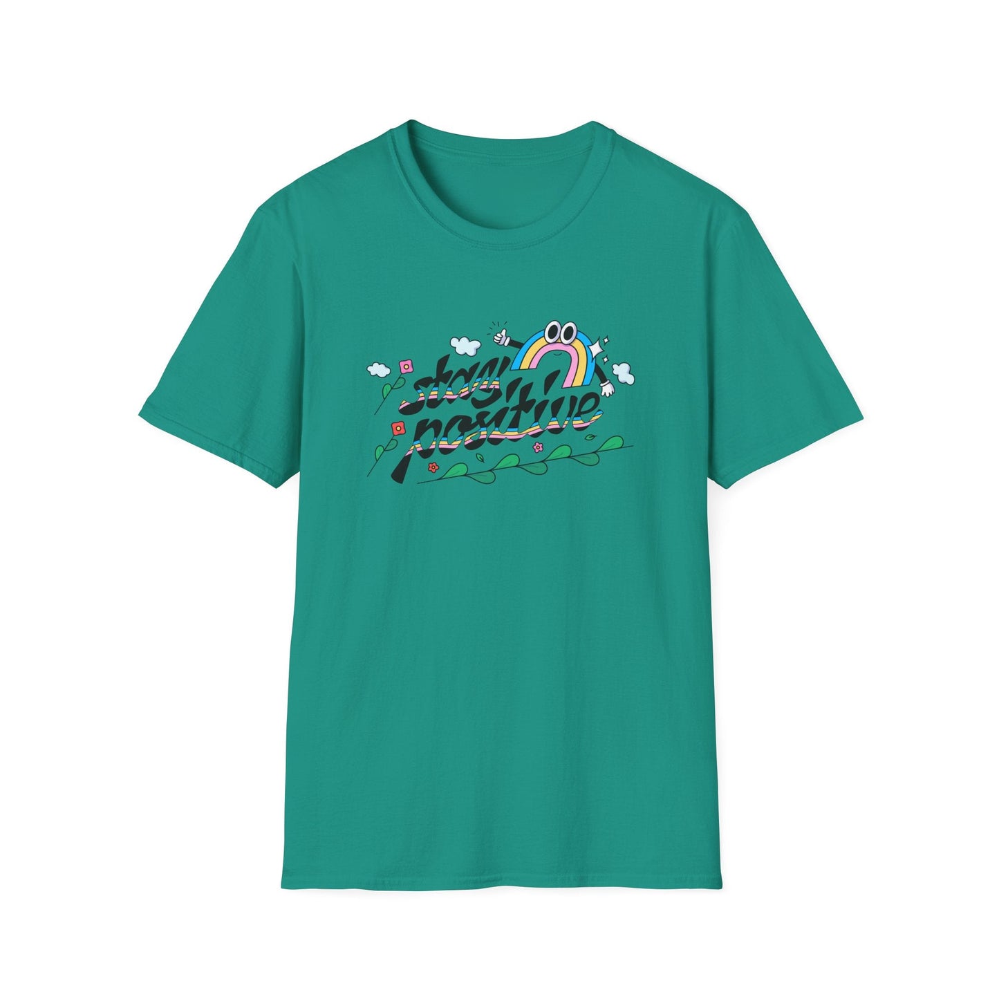 Positive Slogan T Shirts Unisex Softstyle Tee With Positive Words And Good Quotes Gildan 64000