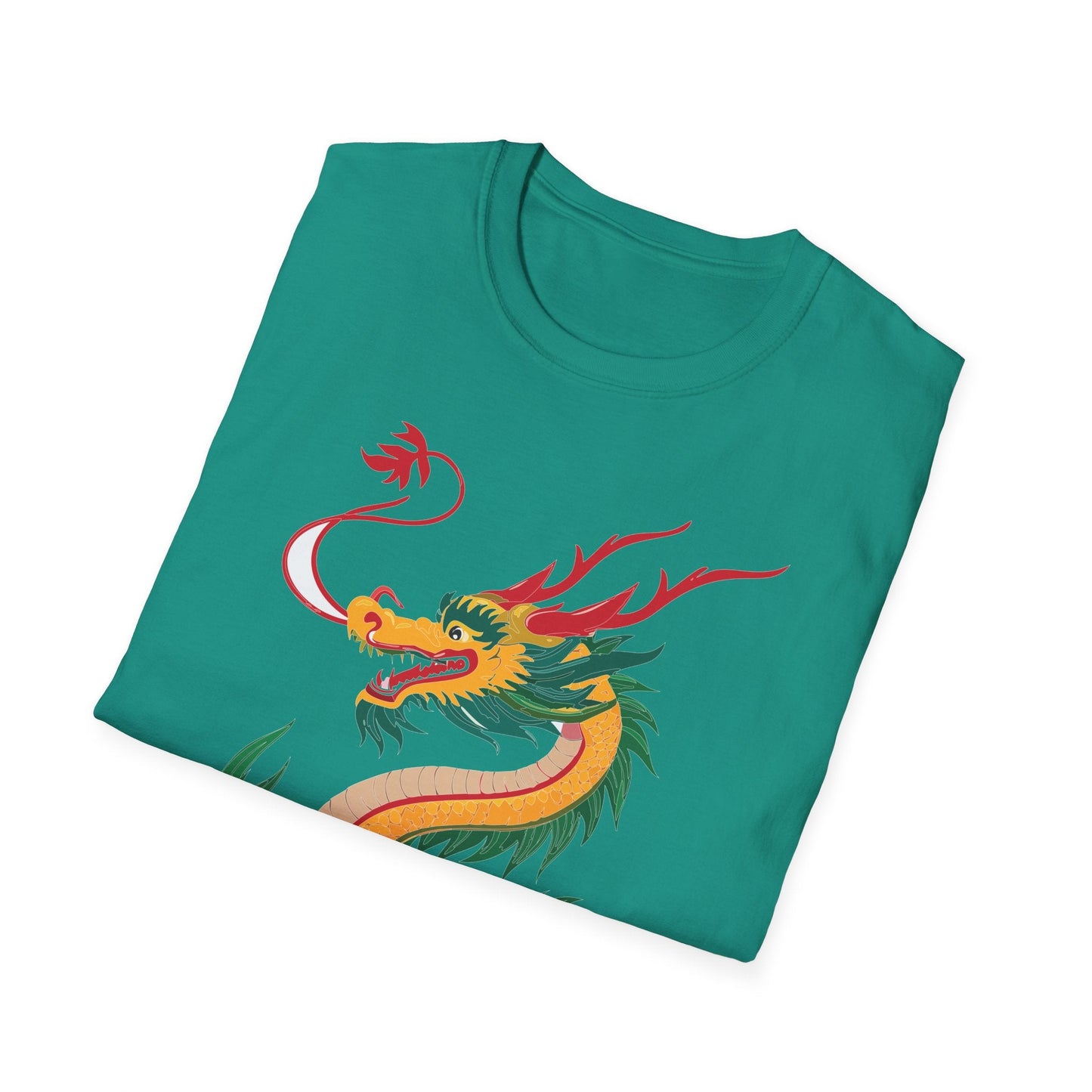 Dragon T Shirt Unisex Dragon Shirt Animal Shirt Gildan Softstyle 64000 100 Percent Cotton Tee