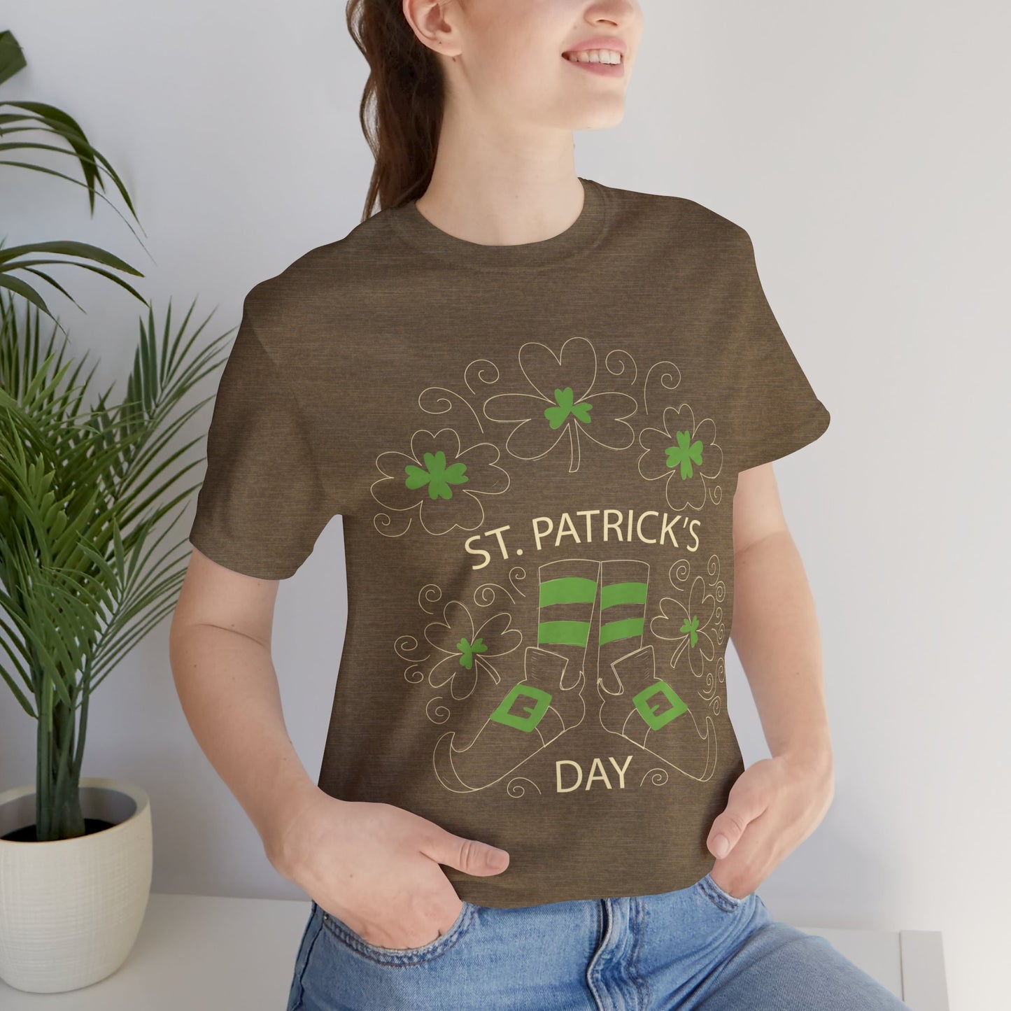 Unisex Cotton Tee Shirt with Lucky Prints