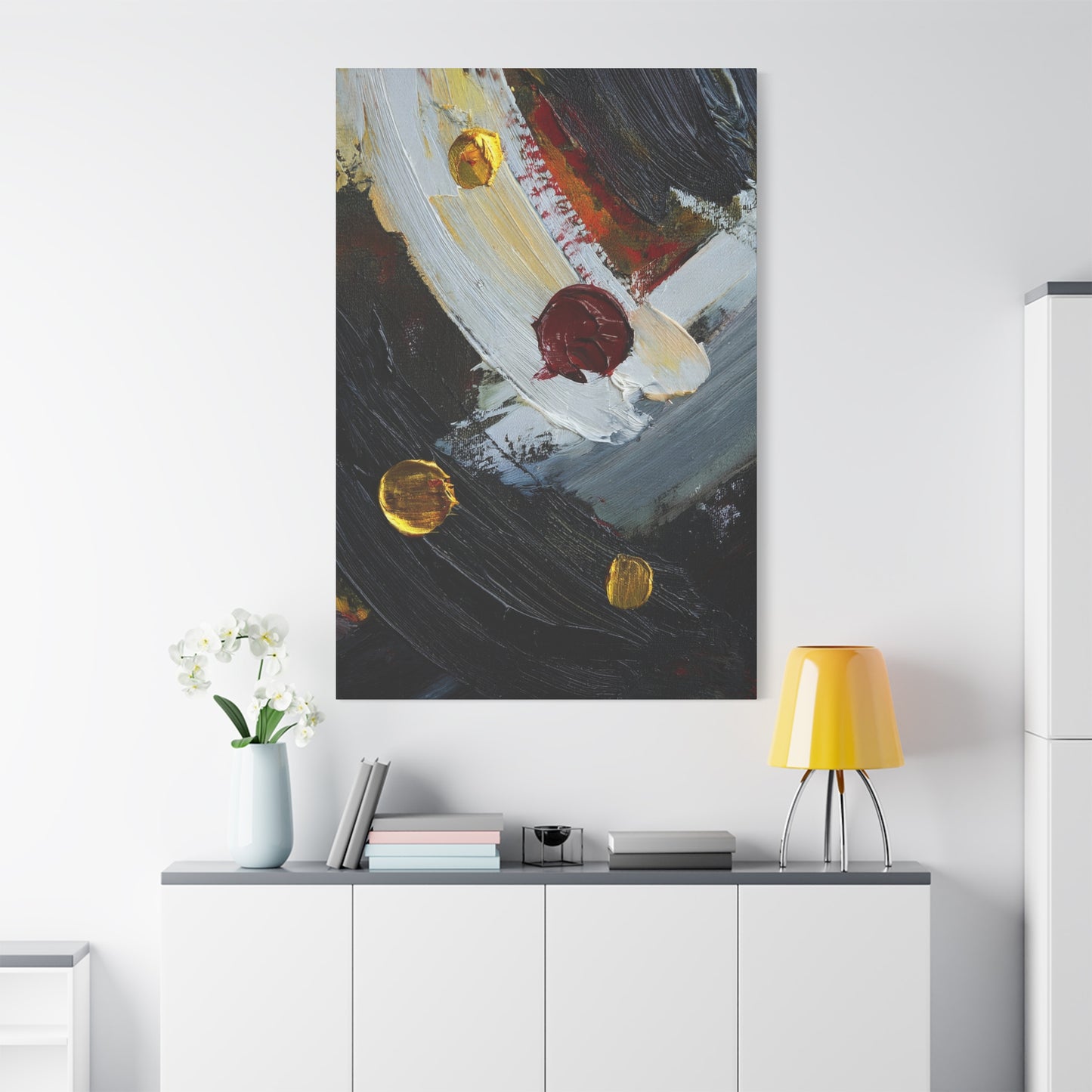 Abstract Oil Painting Print Canvas 20x24,20x30,24x30 24x32,24x36,30x40 32x48,36x48,40x60 Pine-Wood Inner Frame ABS-69