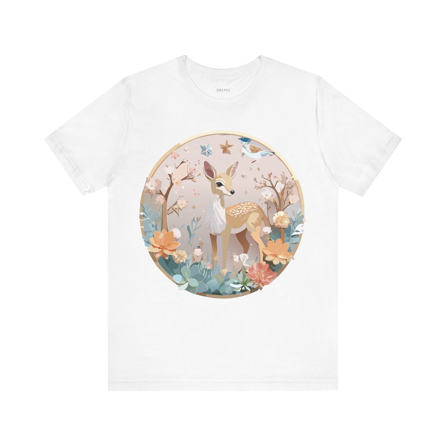 Medallion Graphic Unisex 100 Cotton Vintage Animal Medal Artwork Tee 9