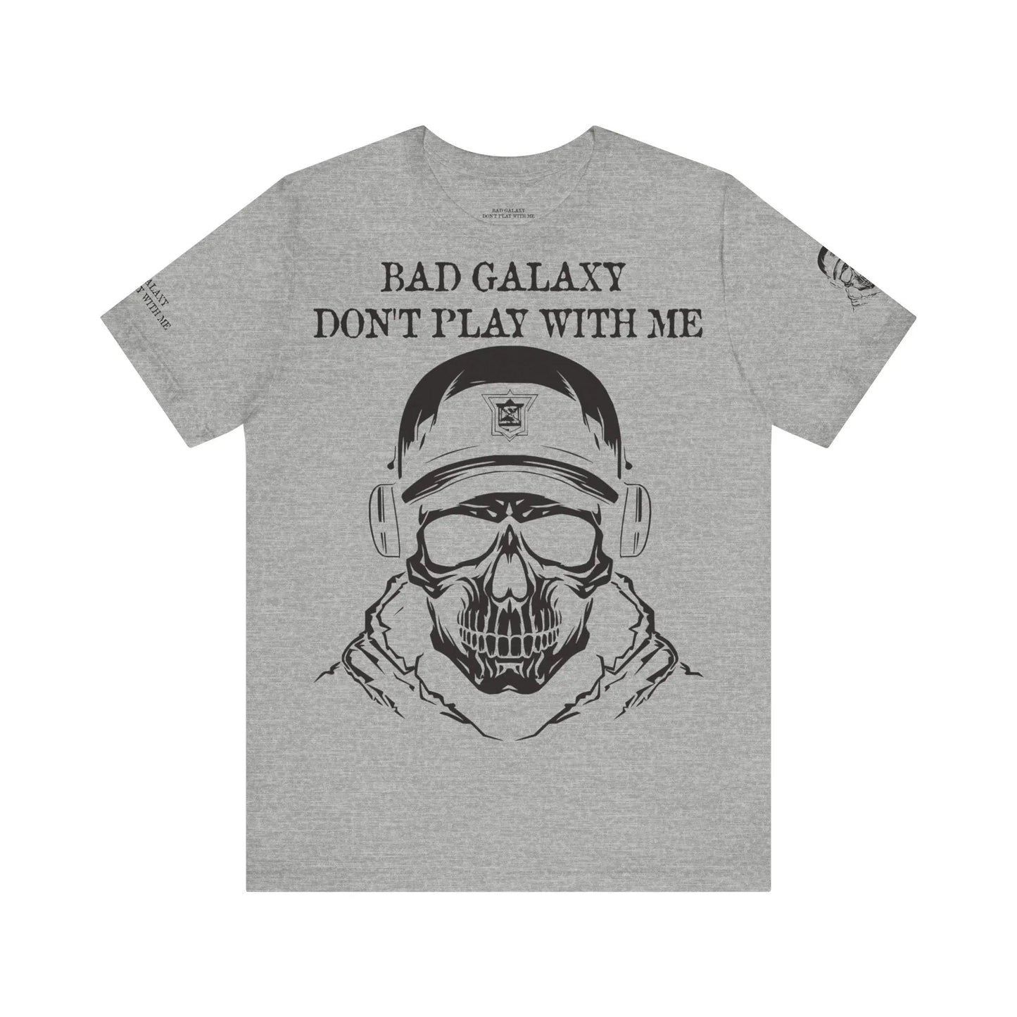 Bad Galaxy Skull T Shirt Made To Order 100 Percent Cotton USA Printed Tee With Eco Friendly Inks