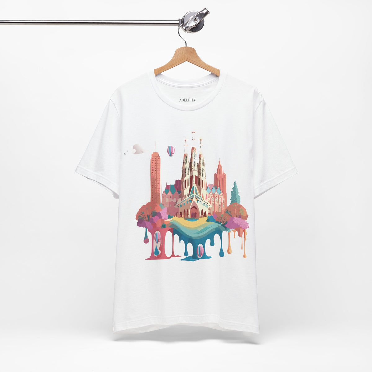 Graphic Unisex Cotton Bella+Canvas Tee Shirt with Barcelona