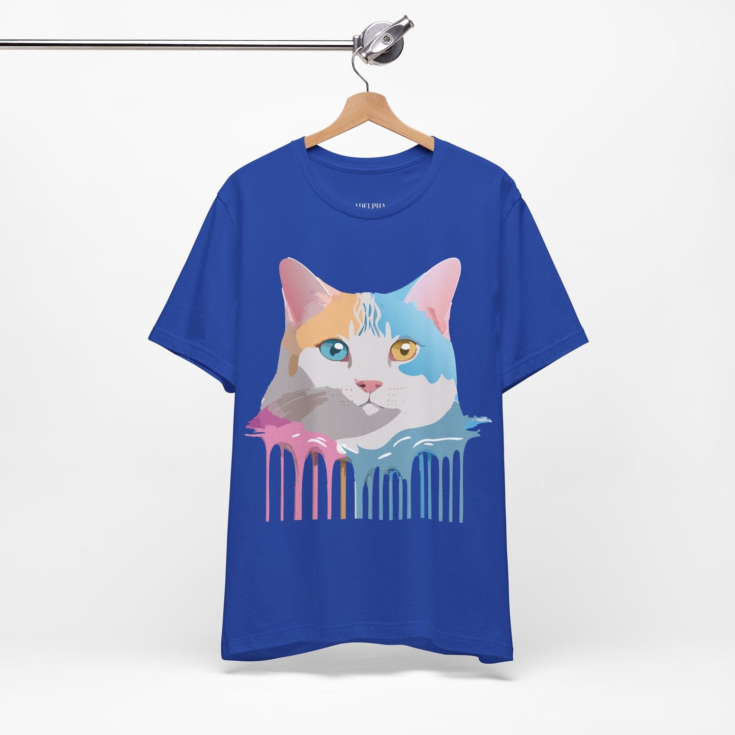 Unisex Cat Shirt Graphic Tee With Vintage Adelpha Art Design