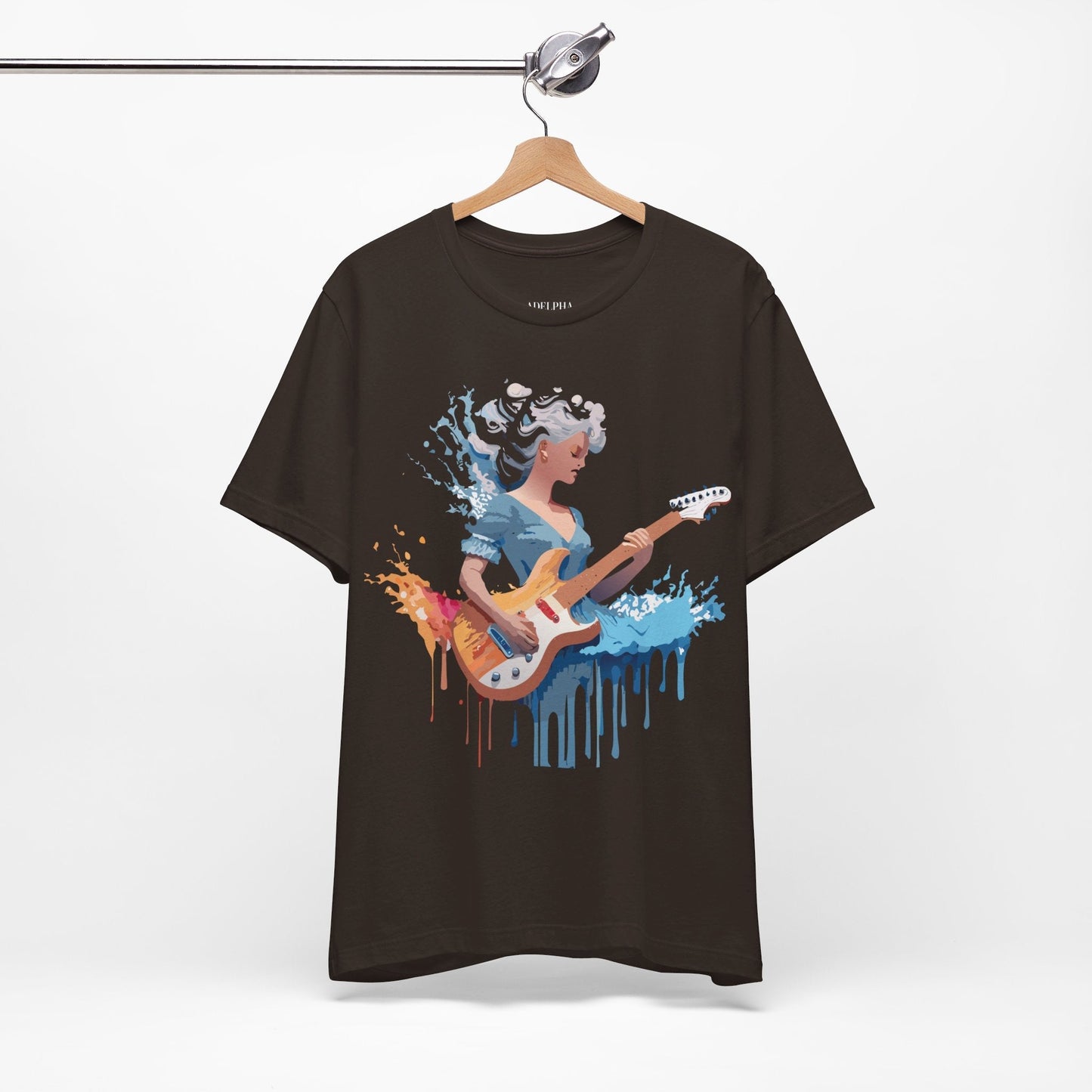 Music Graphic Unisex 100 Cotton Vintage Art with Musical Elements Tee 47