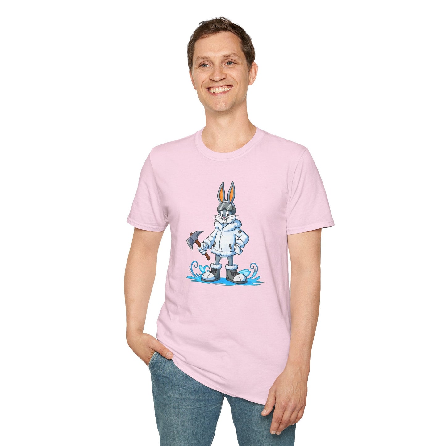 Bugs Bunny T Shirt Unisex Cartoon Animation Graphic Tee Softstyle Short Sleeve By Gildan 64000