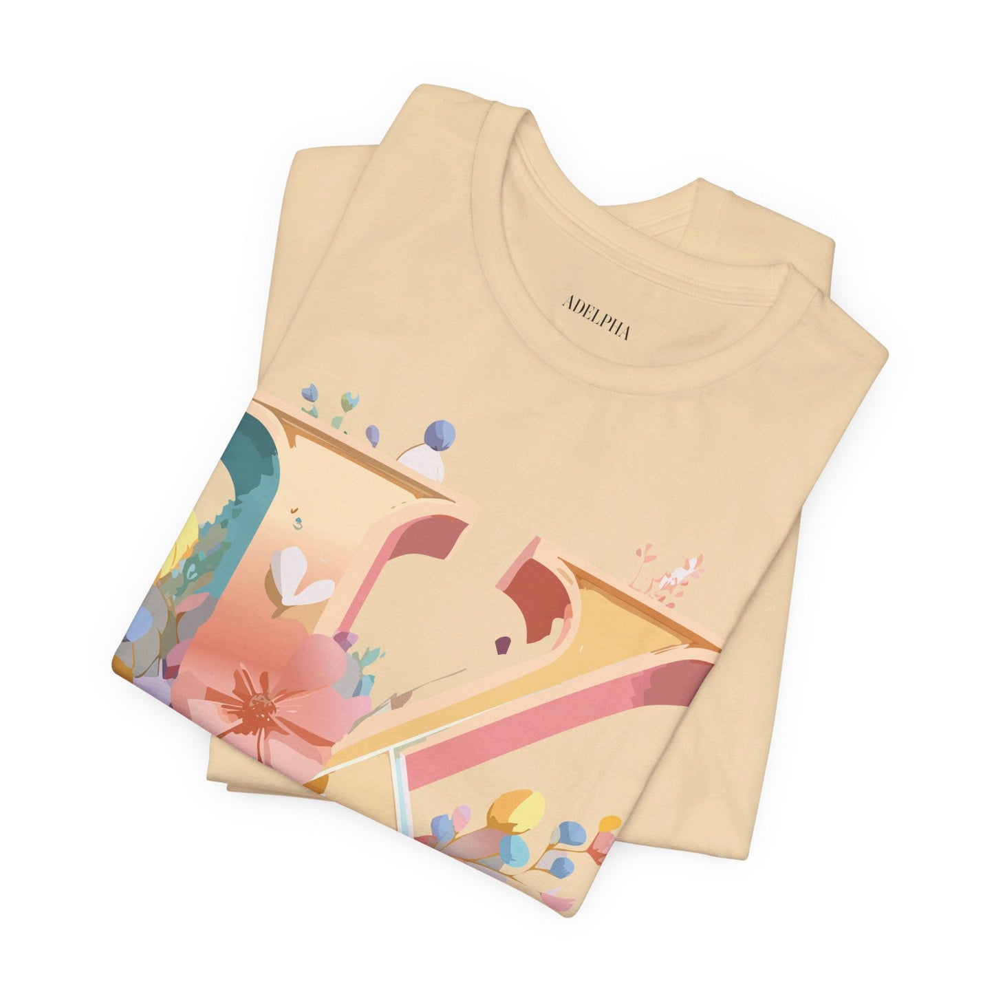 Letter K Shirt Unisex Graphic Tee With Vintage Inspired Artwork By Adelpha Short Sleeve