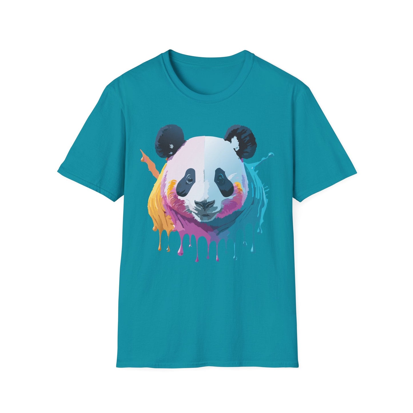 Panda Shirt Unisex T Shirt Softstyle Gildan 64000 100 Percent Ring Spun Cotton Animal Tee