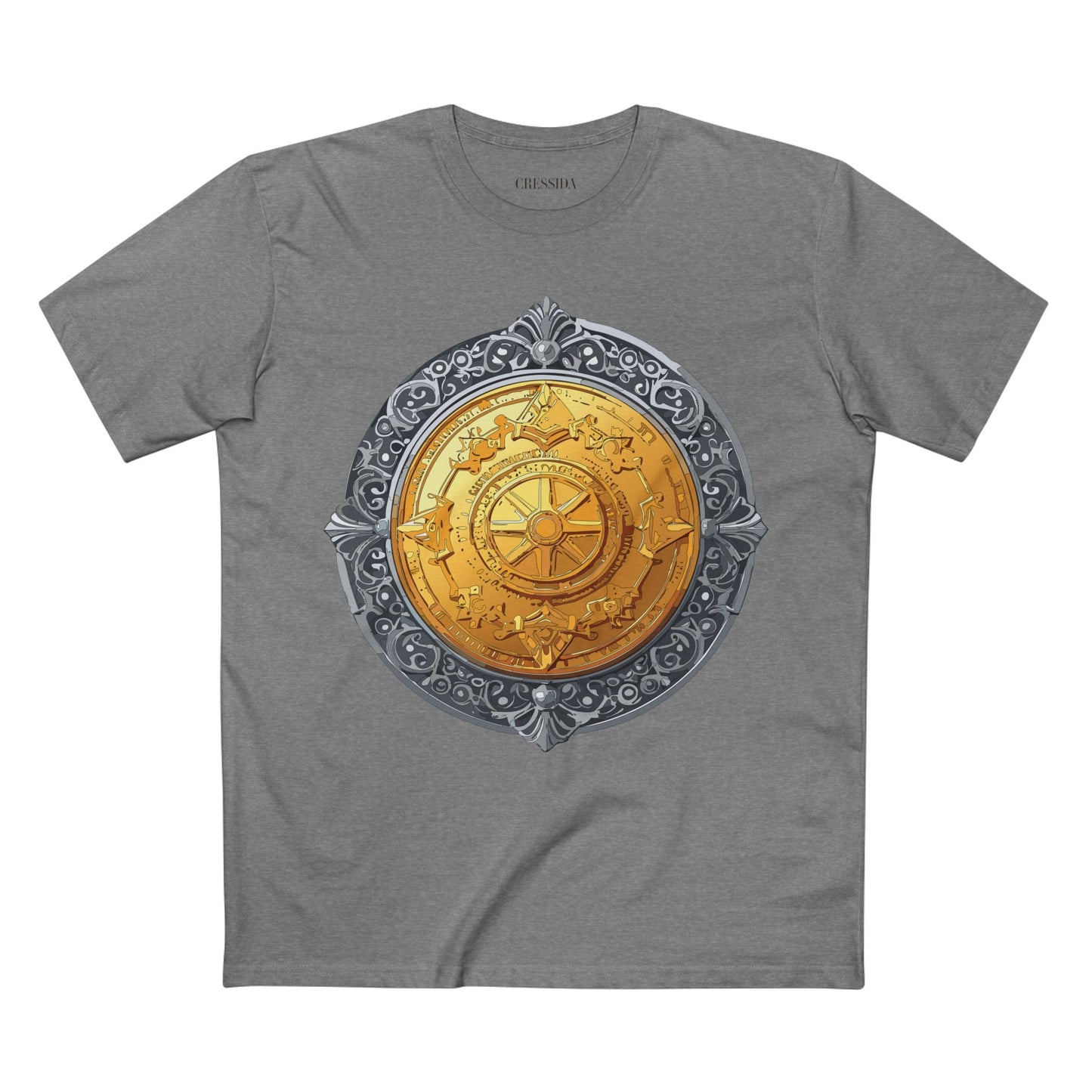 Antique Gold Coin Graphic Design T-Shirt Unisex 100 Cotton With Golden Print Artwork Tee 10