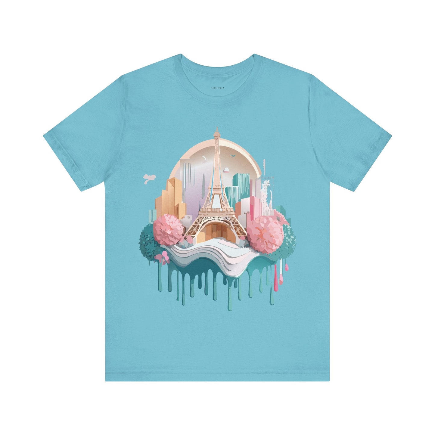 Paris Tourist Shirt Unisex Graphic Tee With Vintage Adelpha Artwork And Travel Style