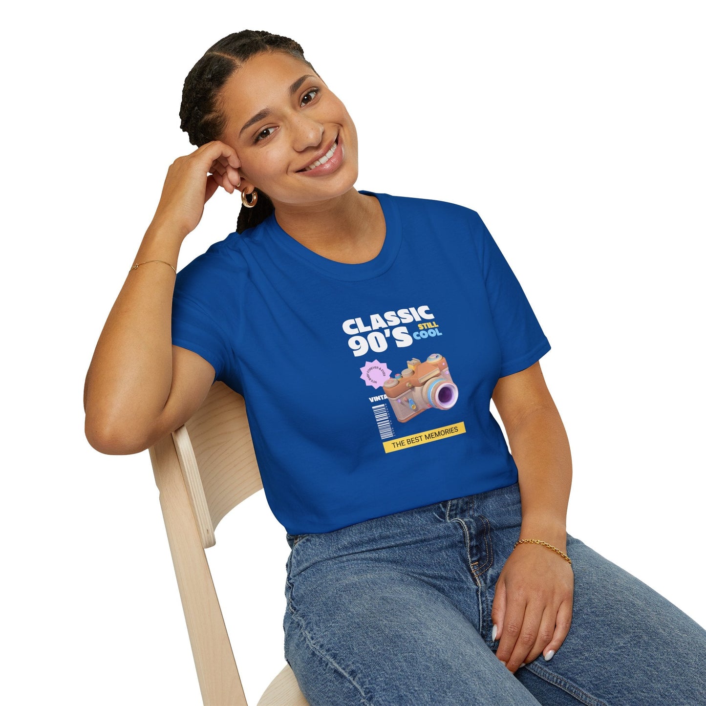 90s Camera T-Shirt Classic 90s Cool Unisex Cotton Retro Photography Tee