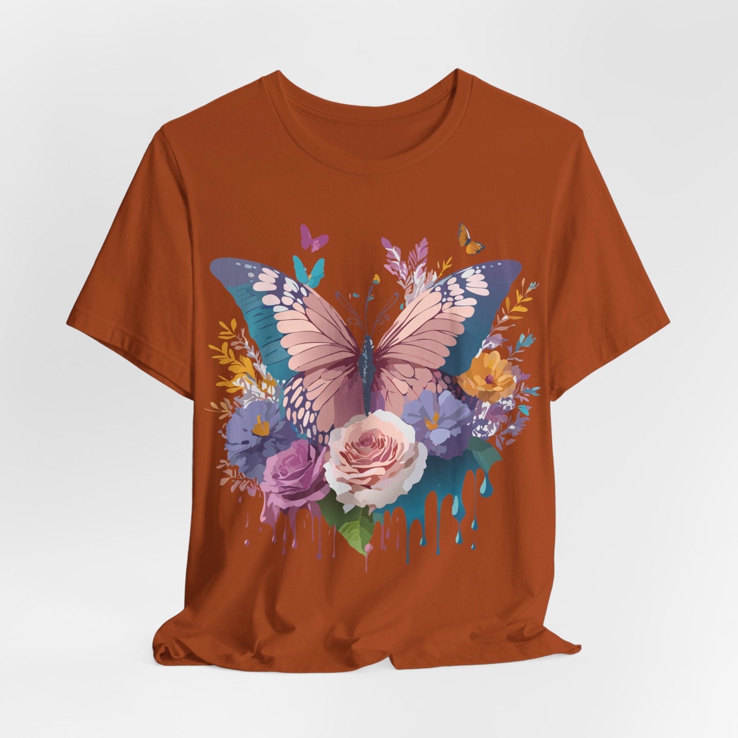 Butterfly Graphic Tee Unisex Short Sleeve From Adelpha Vintage Inspired Artwork