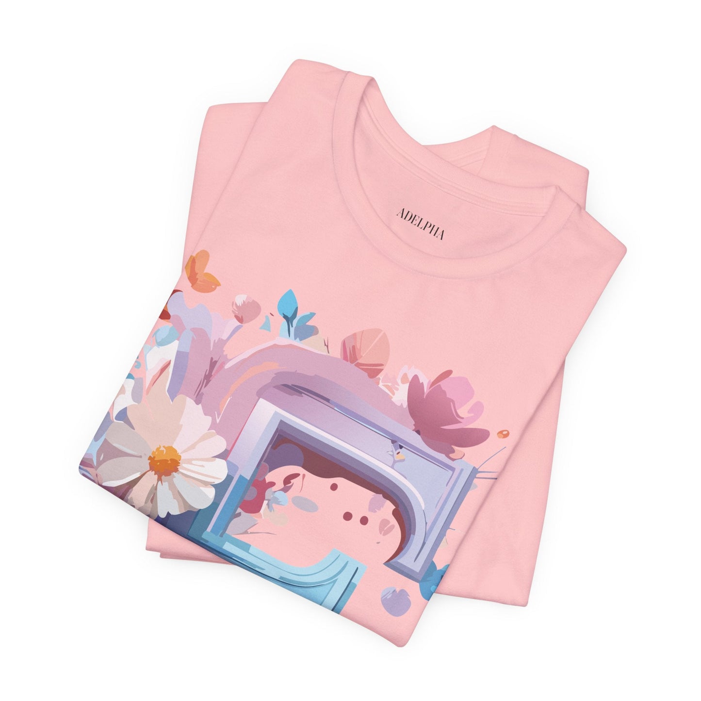 Letter F Graphic Tee Unisex Vintage Style Shirt Featuring Adelpha Artwork Premium Short Sleeve