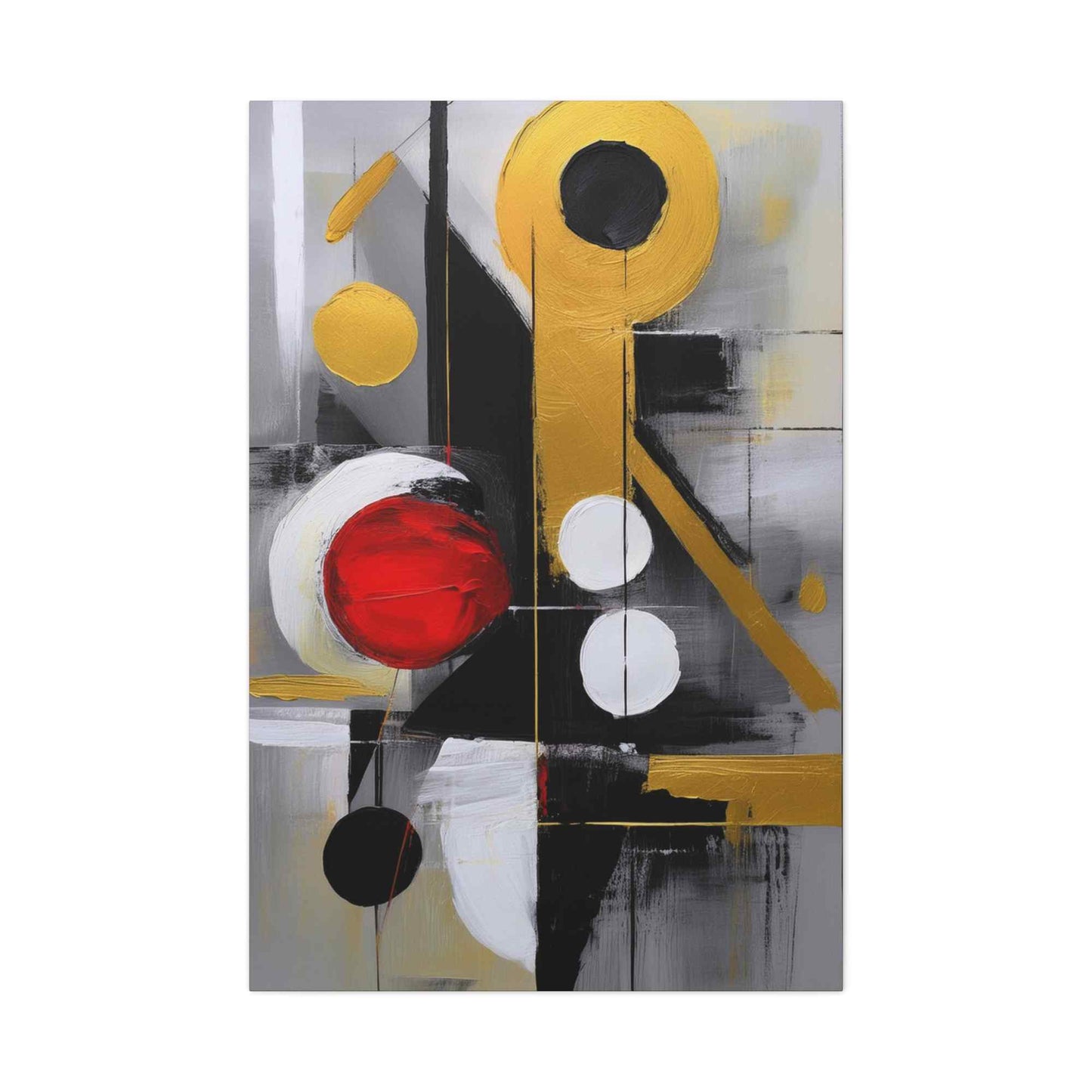 Red Abstract Painting Print Canvas 20x24,20x30,24x30, 24x32,24x36,30x40, 32x48,36x48,40x60 Pine-Wood Inner Frame ABS-24