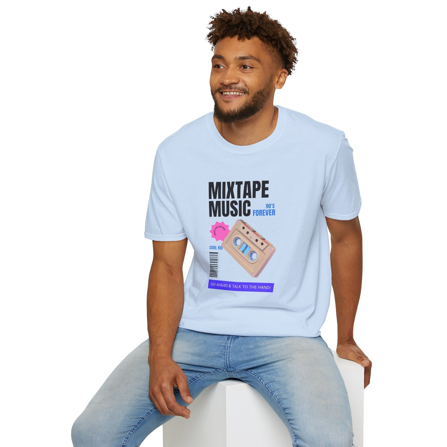 Mixtape Music Vintage Cassette T-Shirt Unisex Cotton Retro Audio Graphic Tee