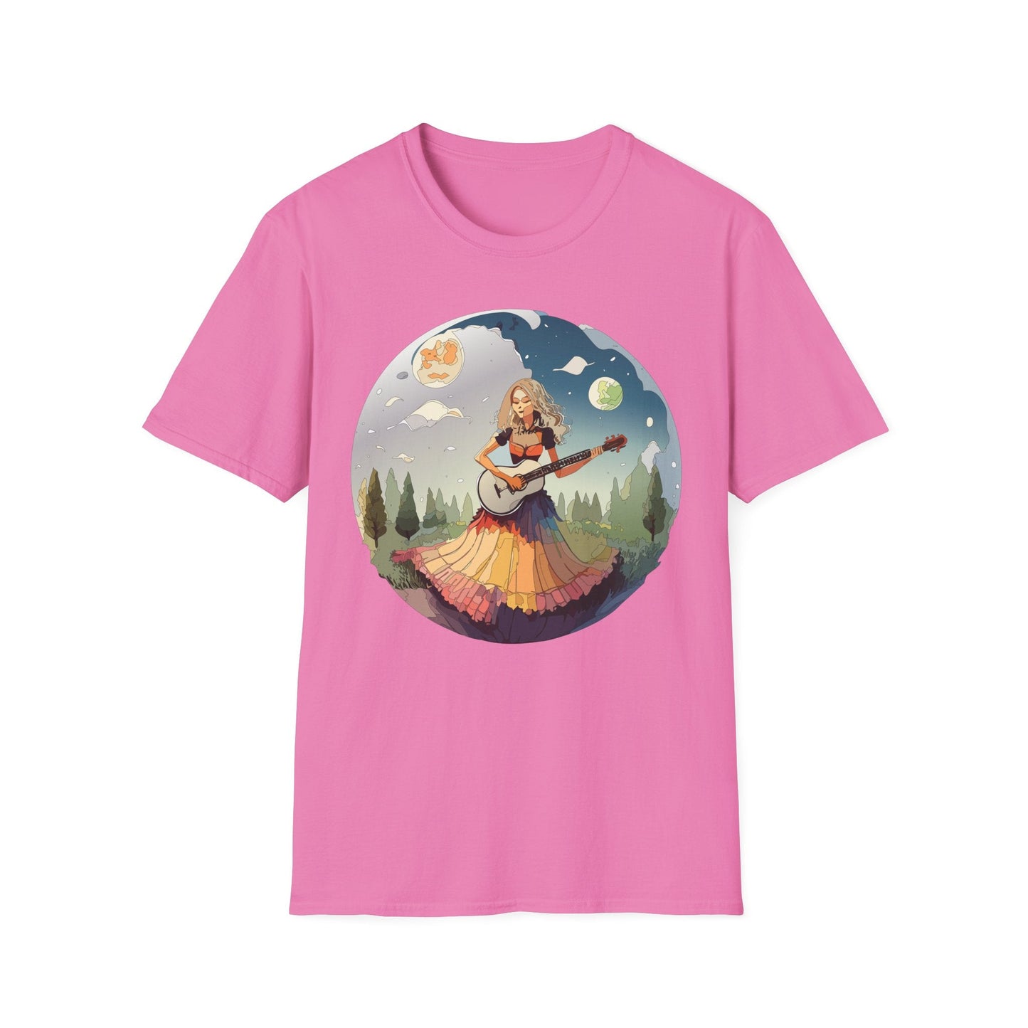 Womens Graphic T Shirts Art Design Tee Softstyle 64000 Ring Spun Cotton Comfort Everyday