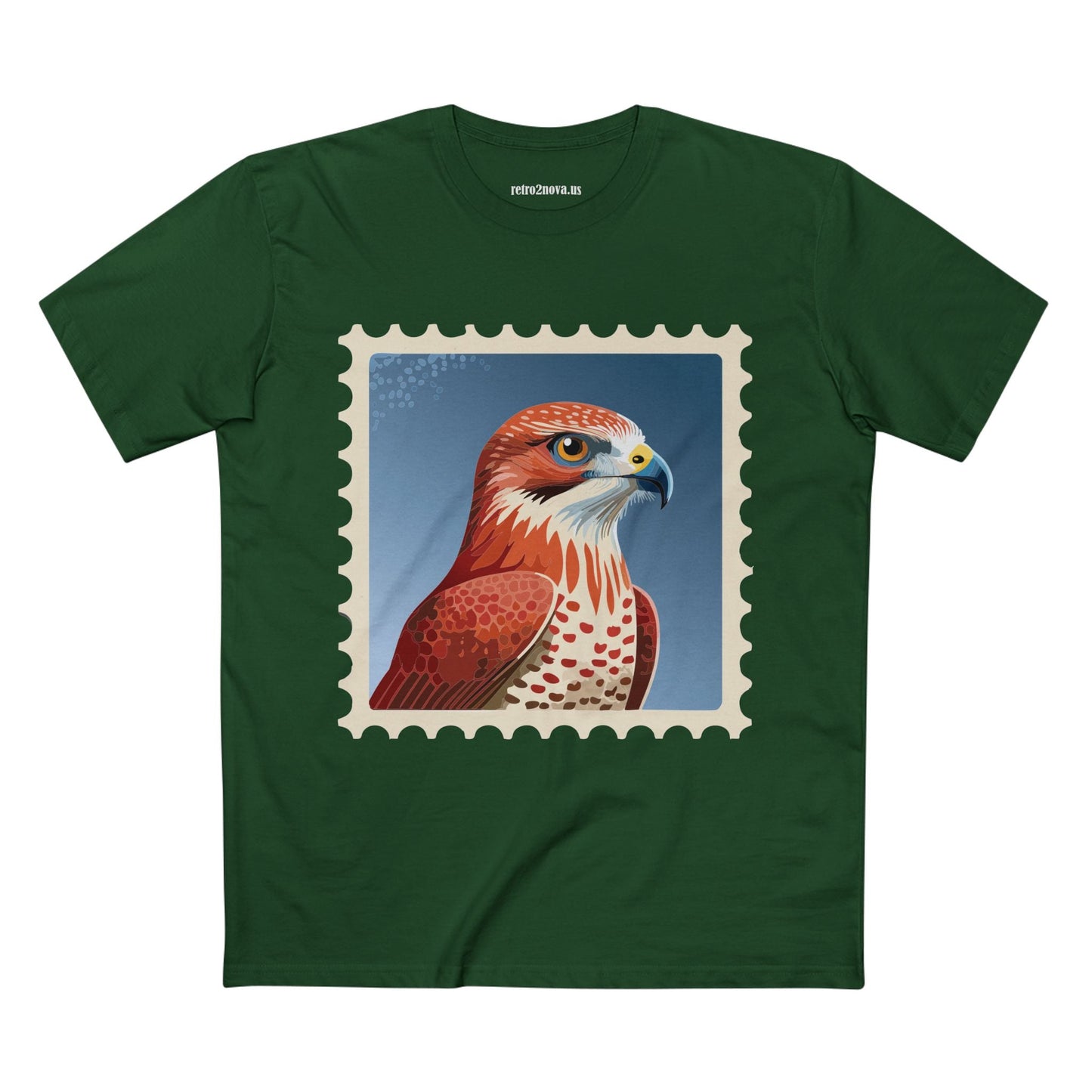 Stamp Shirt Postage Stamp Tee Unisex Premium Cotton Original Art Design Retro2Nova Art Collection