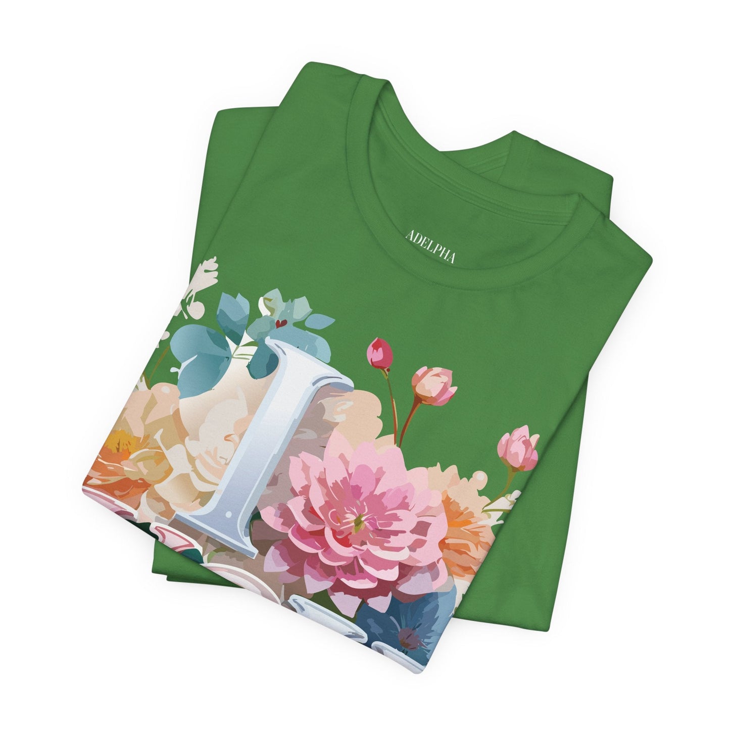 Valentine Day Graphic Unisex 100 Cotton Vintage Artwork with Love and Flower Design Tee 1