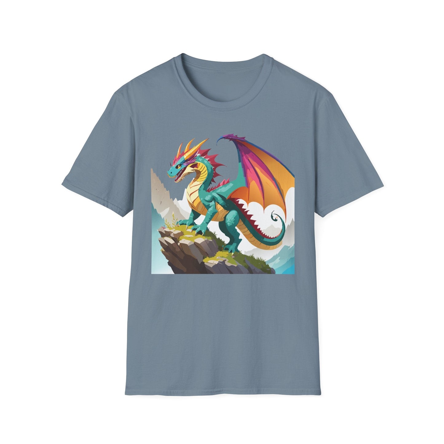 Dragon T Shirt Unisex Dragon Shirt With Animal Art Design Softstyle Cotton Tee Shirt