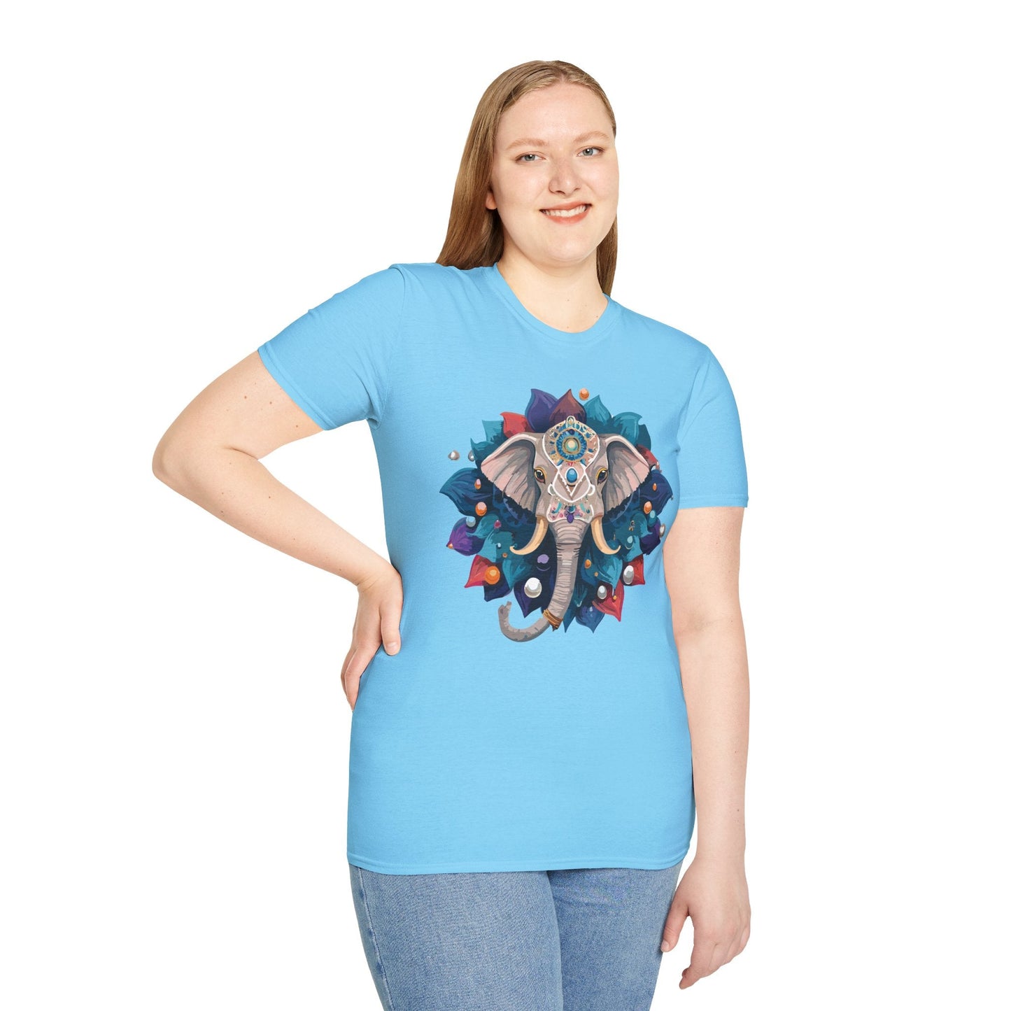 Elephant T Shirt Unisex Softstyle 64000 Short Sleeve Cotton Tee Comfortable Everyday Wear
