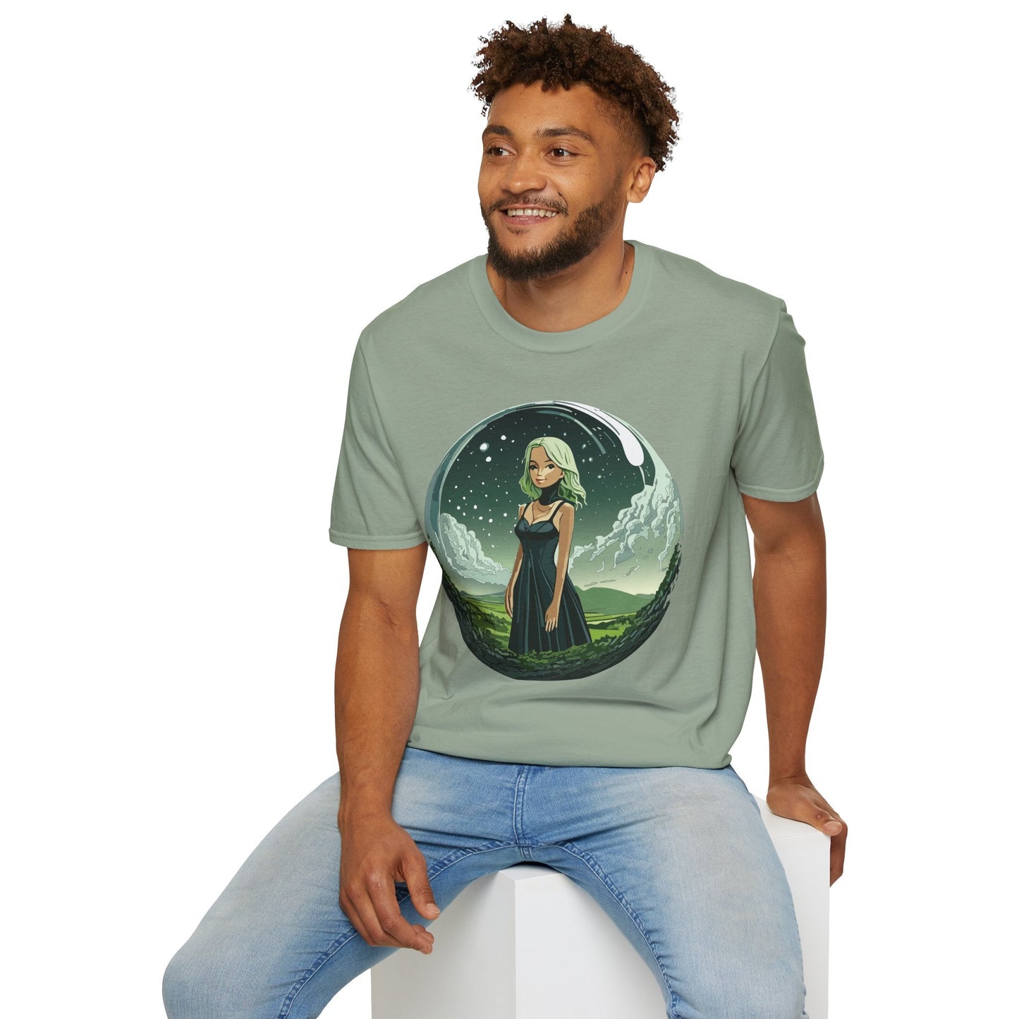 Womens Graphic T Shirt Art Design Tee Ladies Short Sleeve Softstyle 64000 Cotton Ring Spun