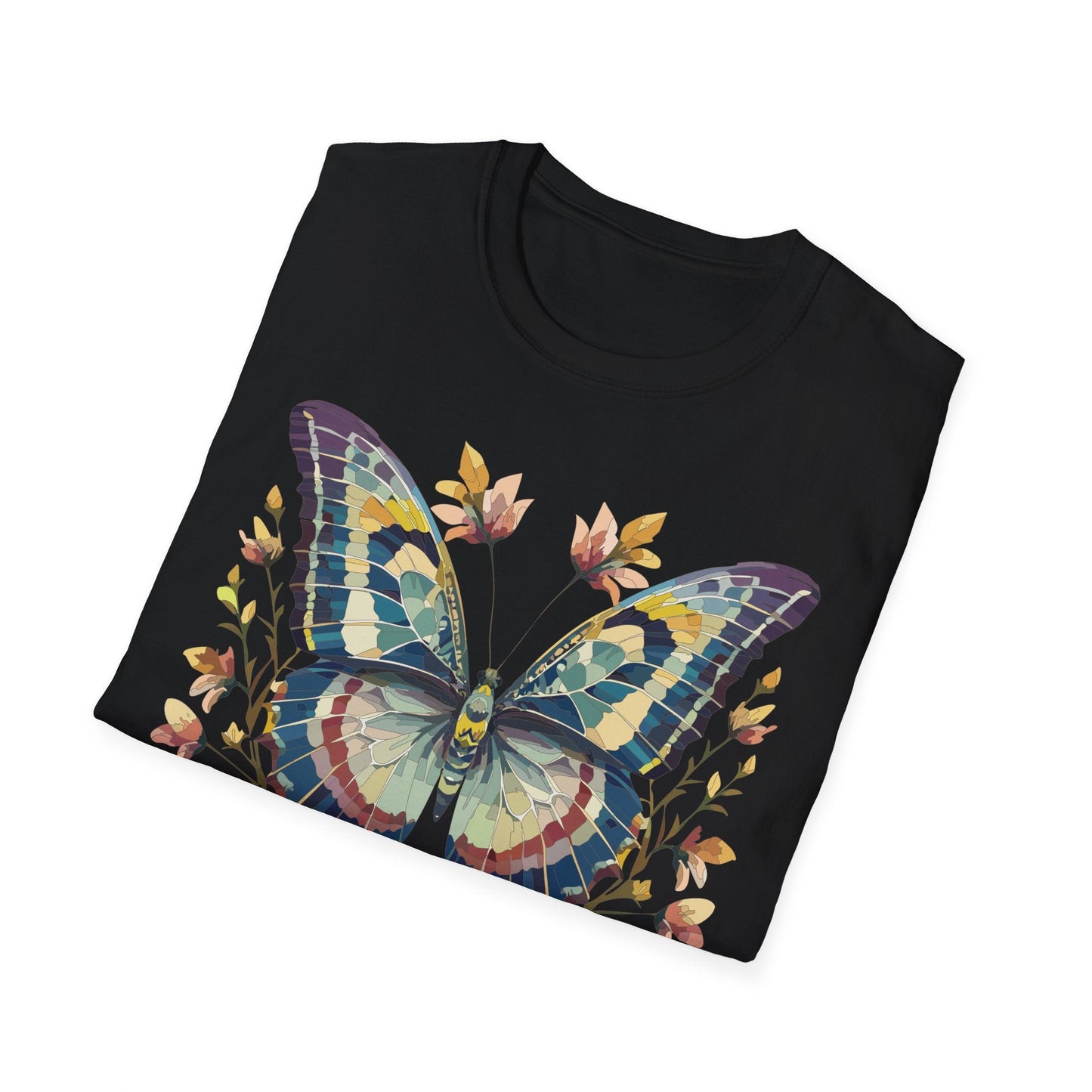 Butterfly Shirt Unisex T Shirt With Monarch Design Gildan Softstyle 64000 Ring Spun Cotton Tee