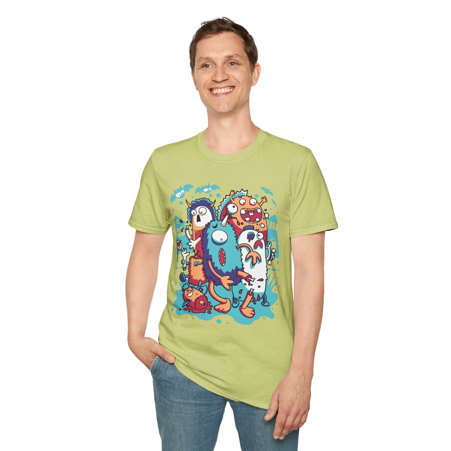 Cartoon T Shirt Animation Tee Funny Graphic Unisex Softstyle 100 Percent Ring Spun Cotton Tee