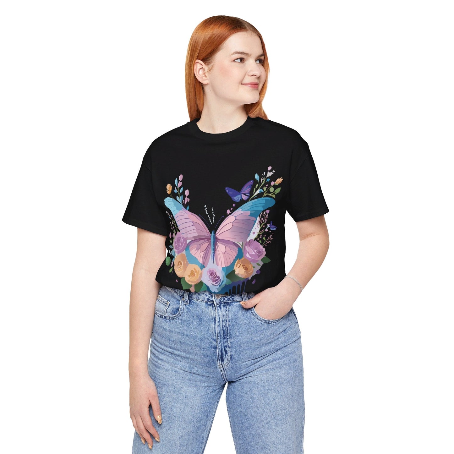 Adelpha Unisex Graphic Tee With Vintage Inspired Artwork Short Sleeve