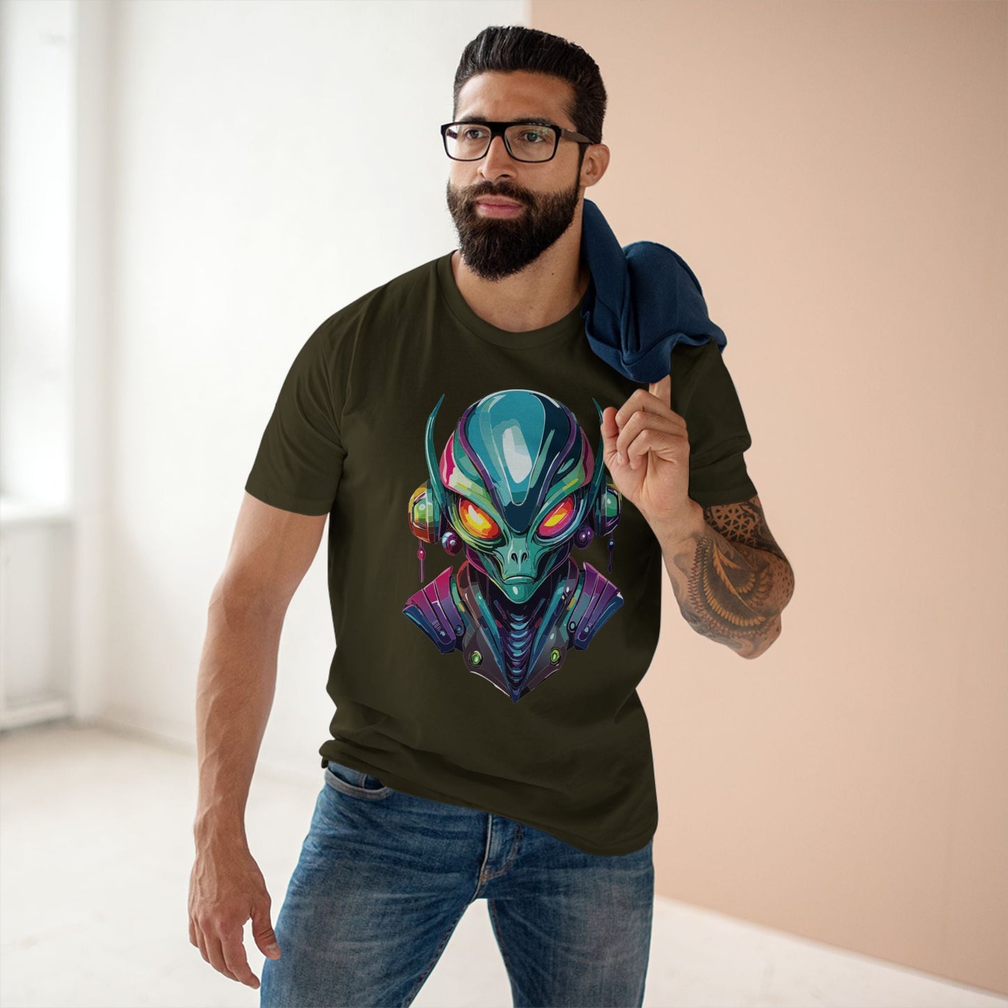 Aliens Graphic Unisex 100 Cotton Staple Tee 17