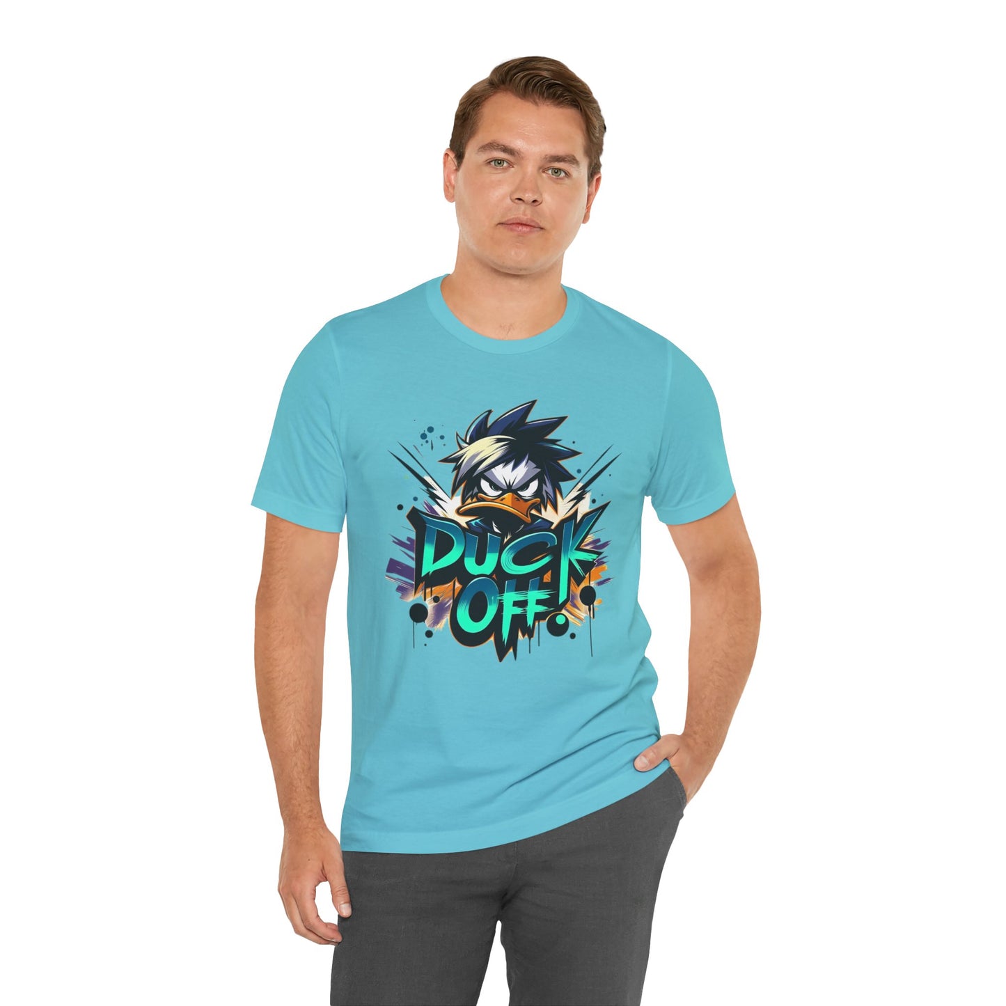 Duck Graphic Tee, Duck Shirt, Funny Bird Tee Shirt, Funny Animal T-Shirt, Cartoon Top, Animal Tees, Art Design T-Shirt