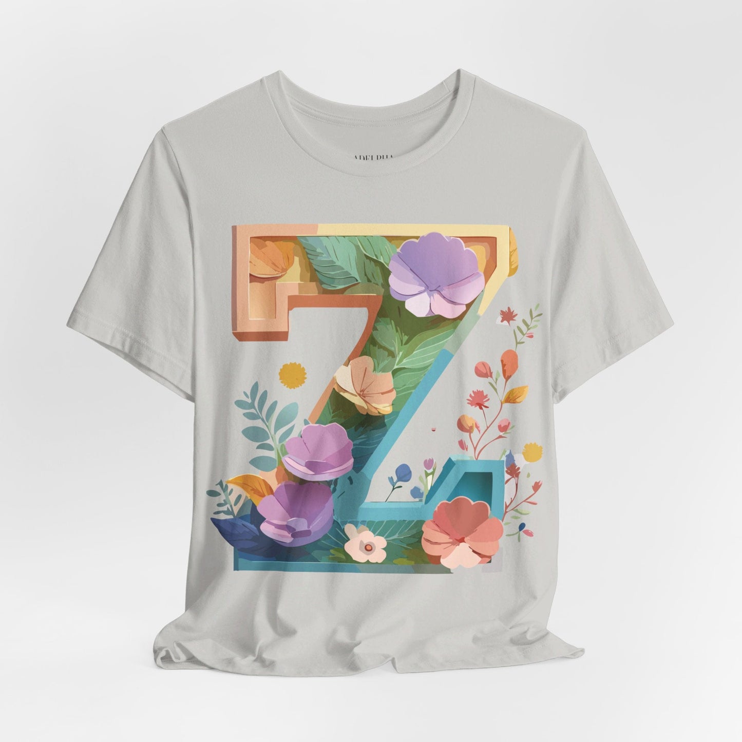 Unisex Letter Z Graphic Tee Premium by Adelpha Vintage Inspired Art Short Sleeve Shirt