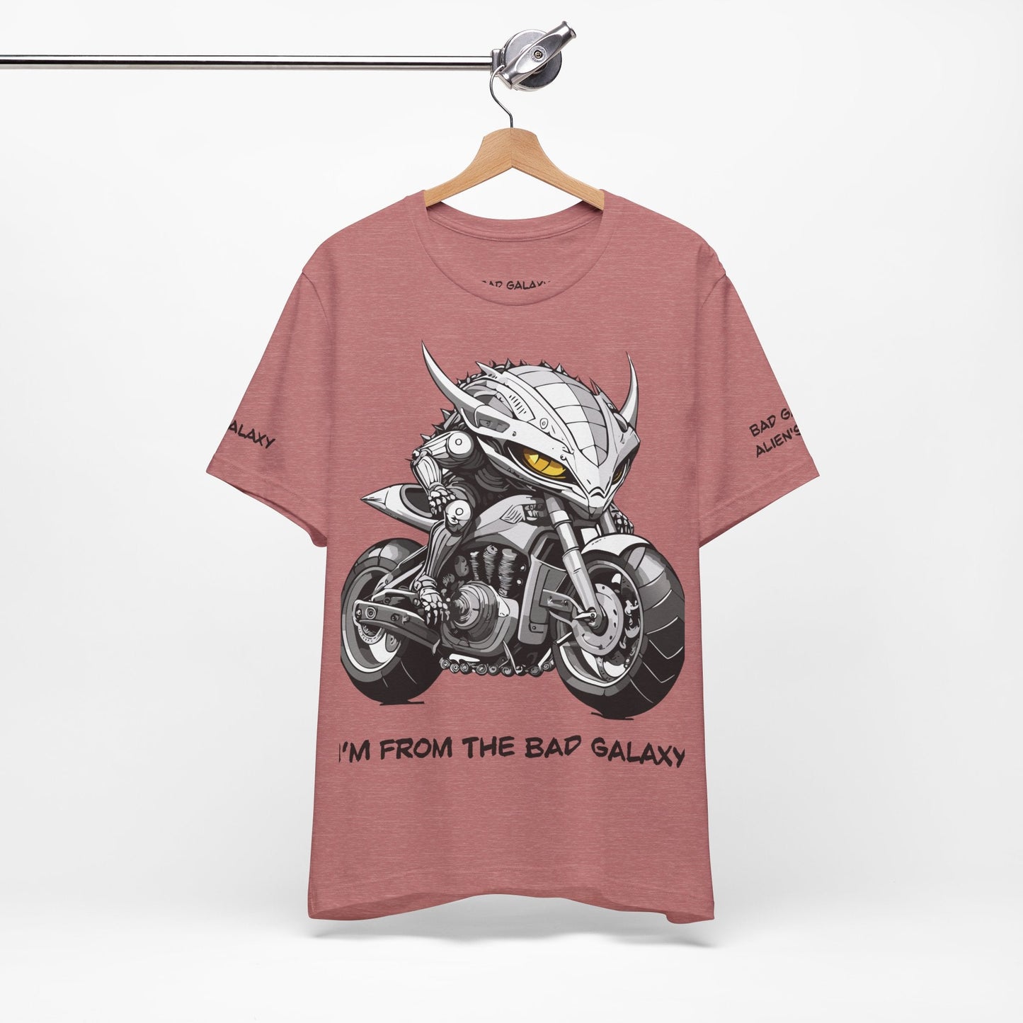 Alien Tee Shirt By Bad Galaxy 100 Cotton Eco Friendly Inks Designed In USA Made To Order