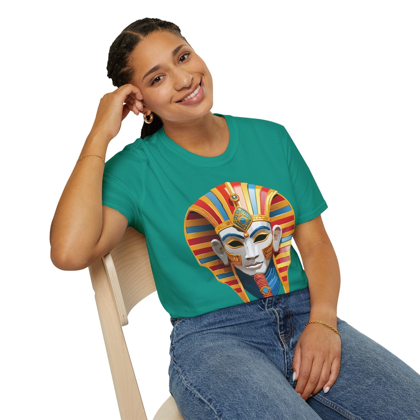 Mask Tee Shirt Unisex Art Design Masquerade Tee Gildan Softstyle 64000 Lightweight Cotton
