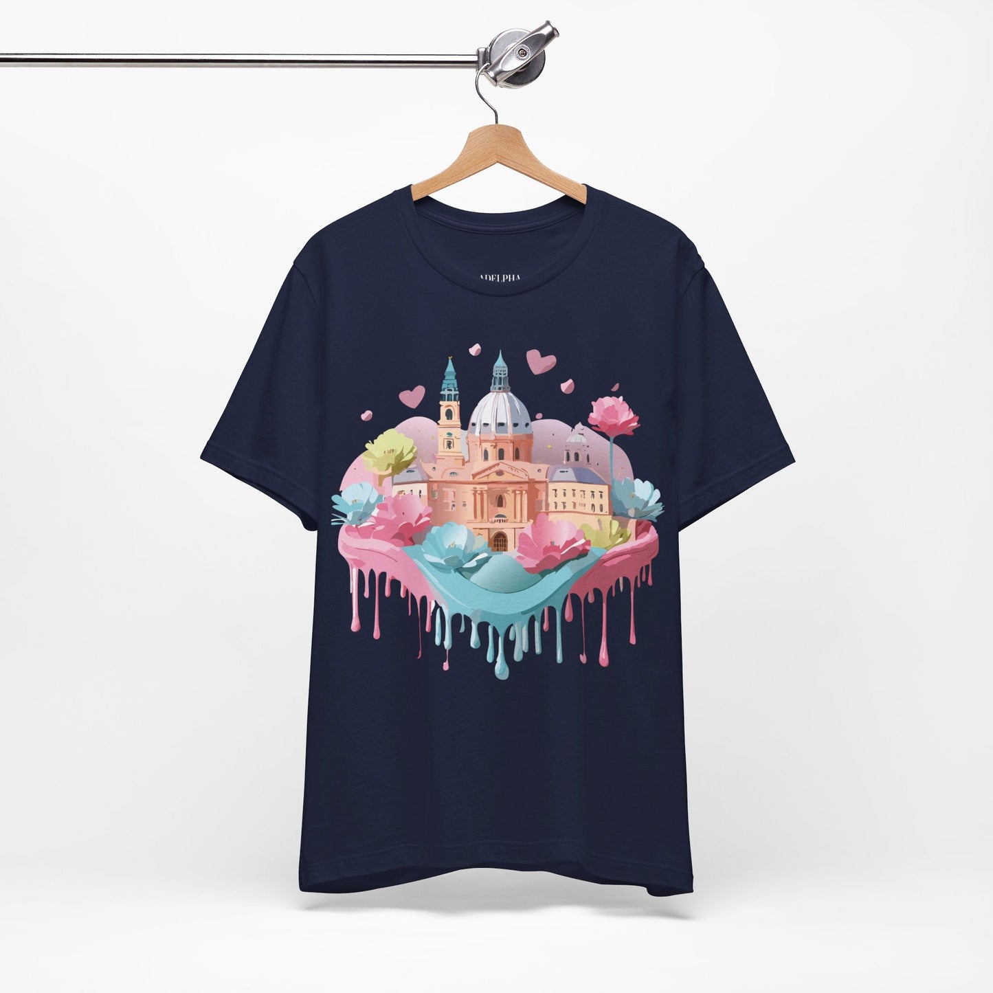 Prague Tourist Graphic Tee By Adelpha Unisex Vintage Inspired Art Shirt Original Artwork