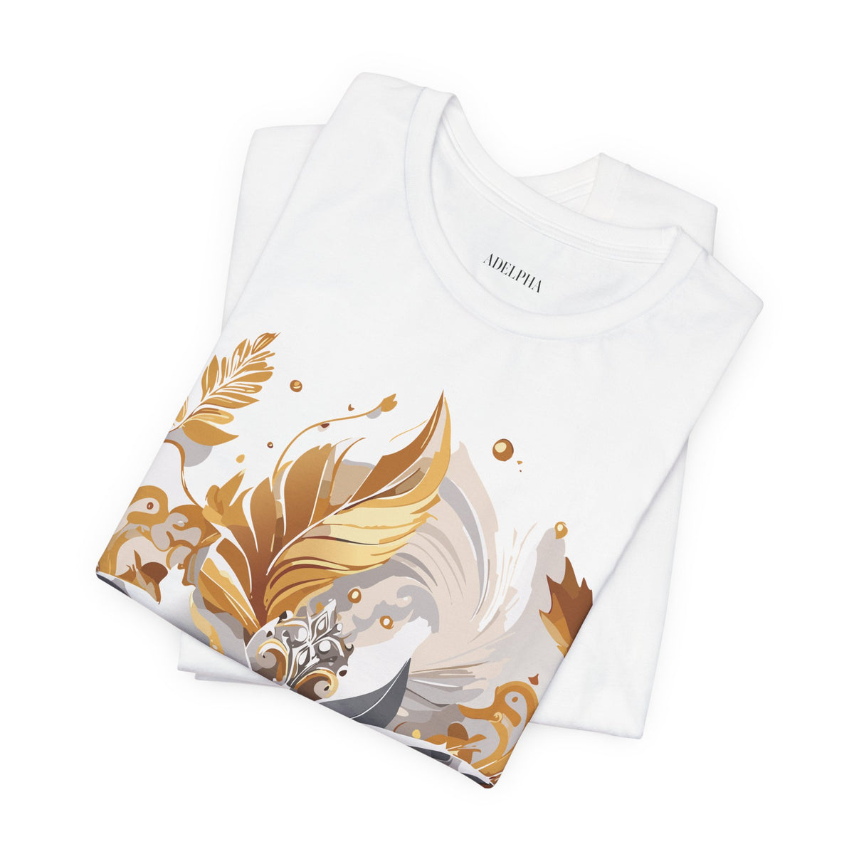 Jewelry Graphic Unisex Cotton Bella+Canvas Tee with Gemstones Art Design m26