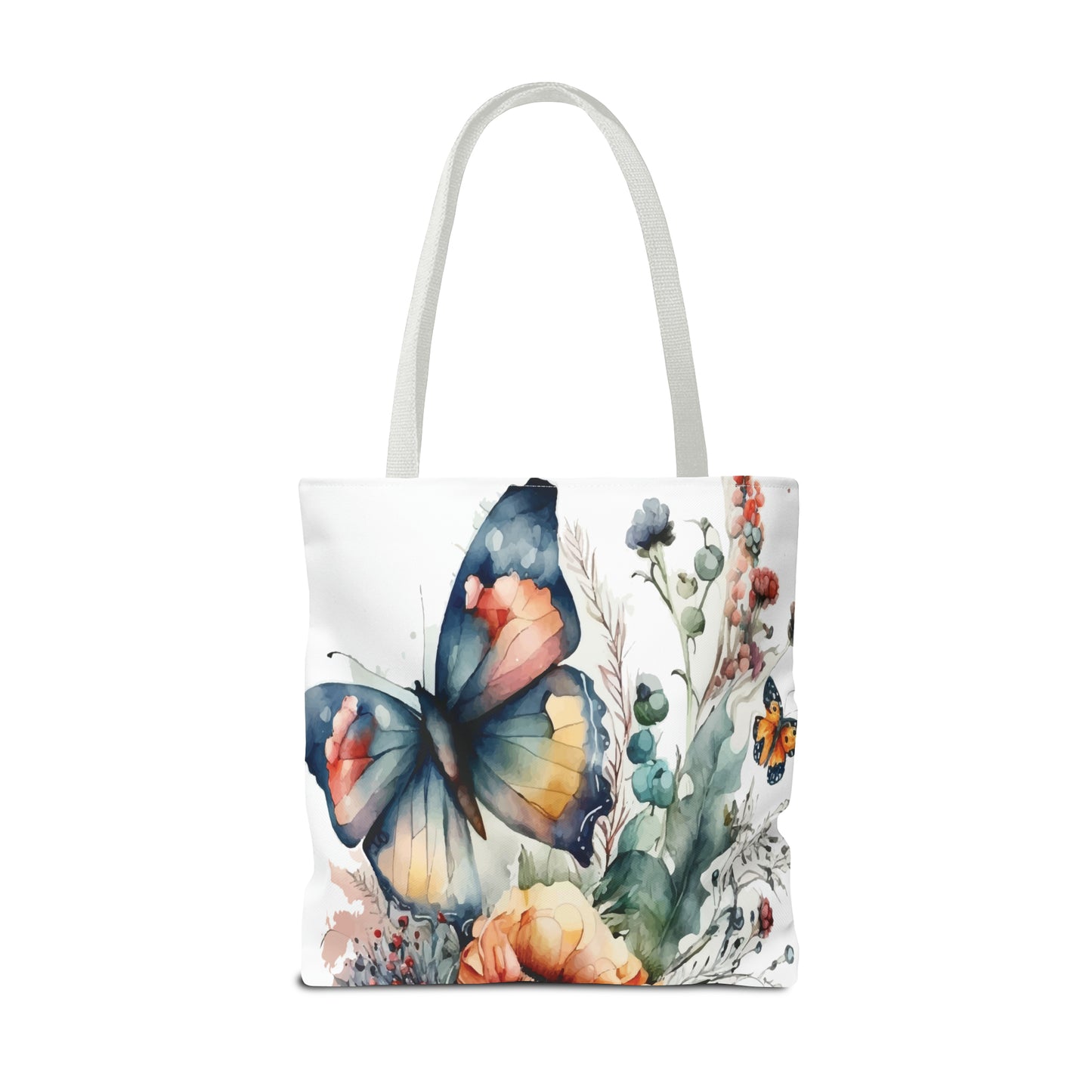 Canvas Bag with Butterfly Prints