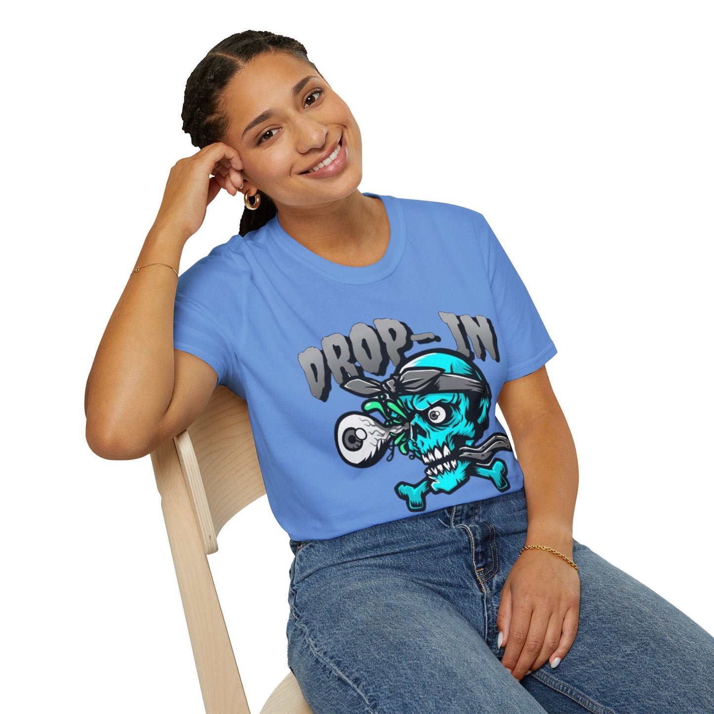 Unisex Skull T Shirt Skeleton Shirt With Skull Artwork Gildan Softstyle 64000 Cotton Tee