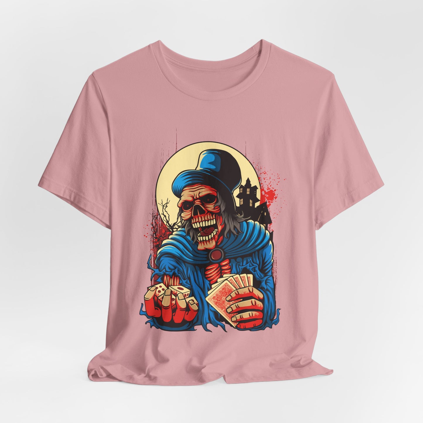 Skull Graphic Design Tee, Skull Shirt, Vintage Tees, Art Design T-Shirt, Graphic Tee, Art Shirts - 1