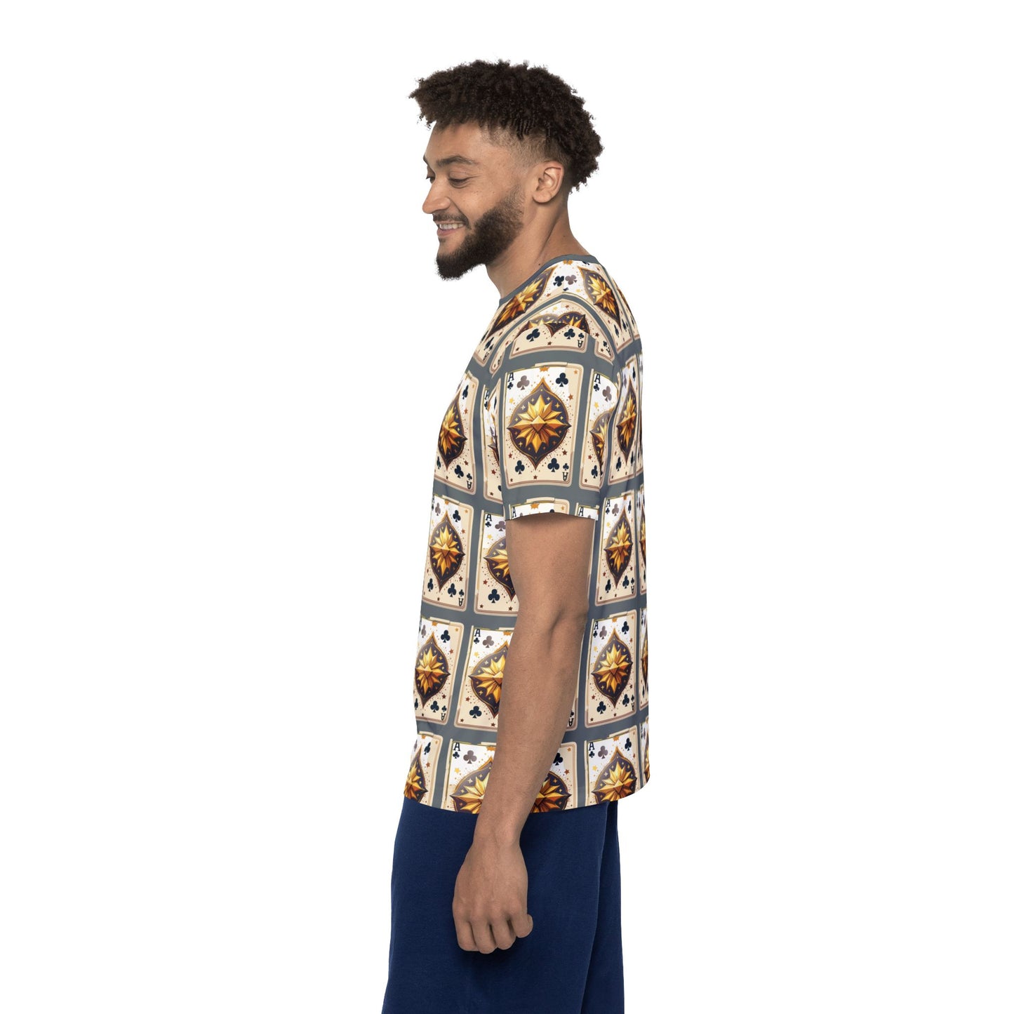 Unisex Poly T-Shirt with Abstract Graphic Design Print