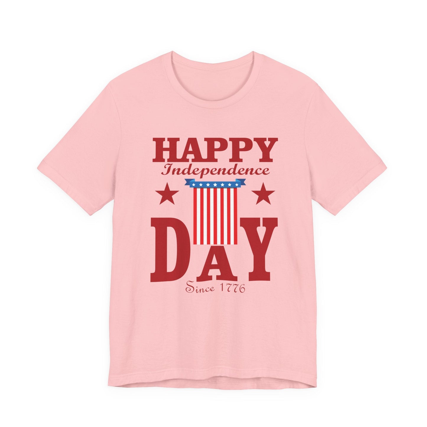 Happy Independence Day Graphic Unisex Cotton T-Shirt 018