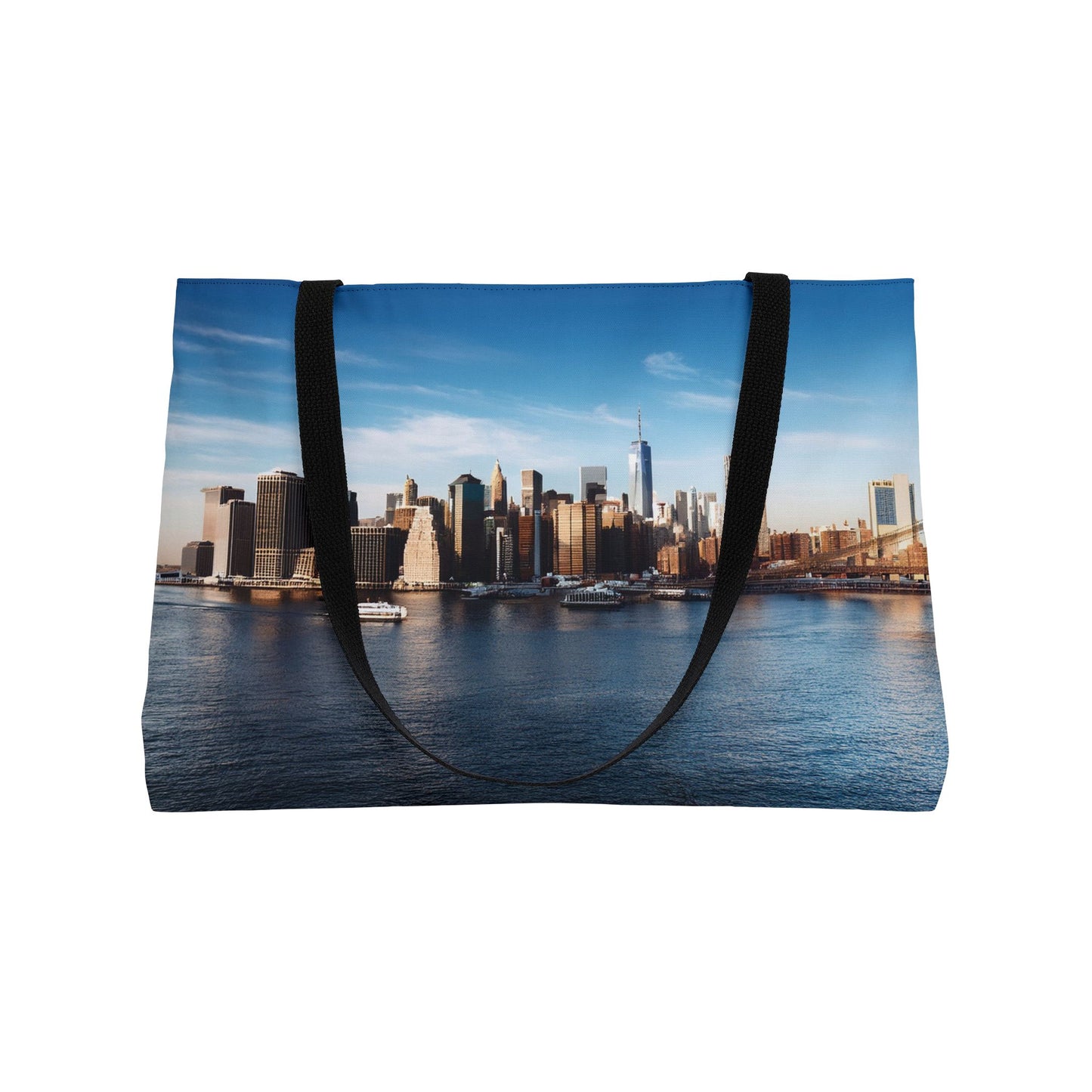 New York Print Bag High-Quality 100% Spun Poly 24x13 Canvas Art Bag C-08