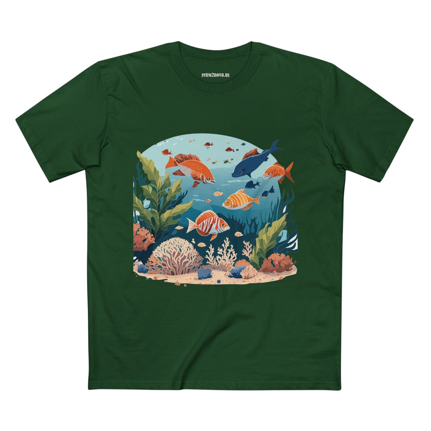 Ocean Pacific OP 4 Unisex Premium Cotton Tee With Original Art Design From Retro2Nova Art Collection