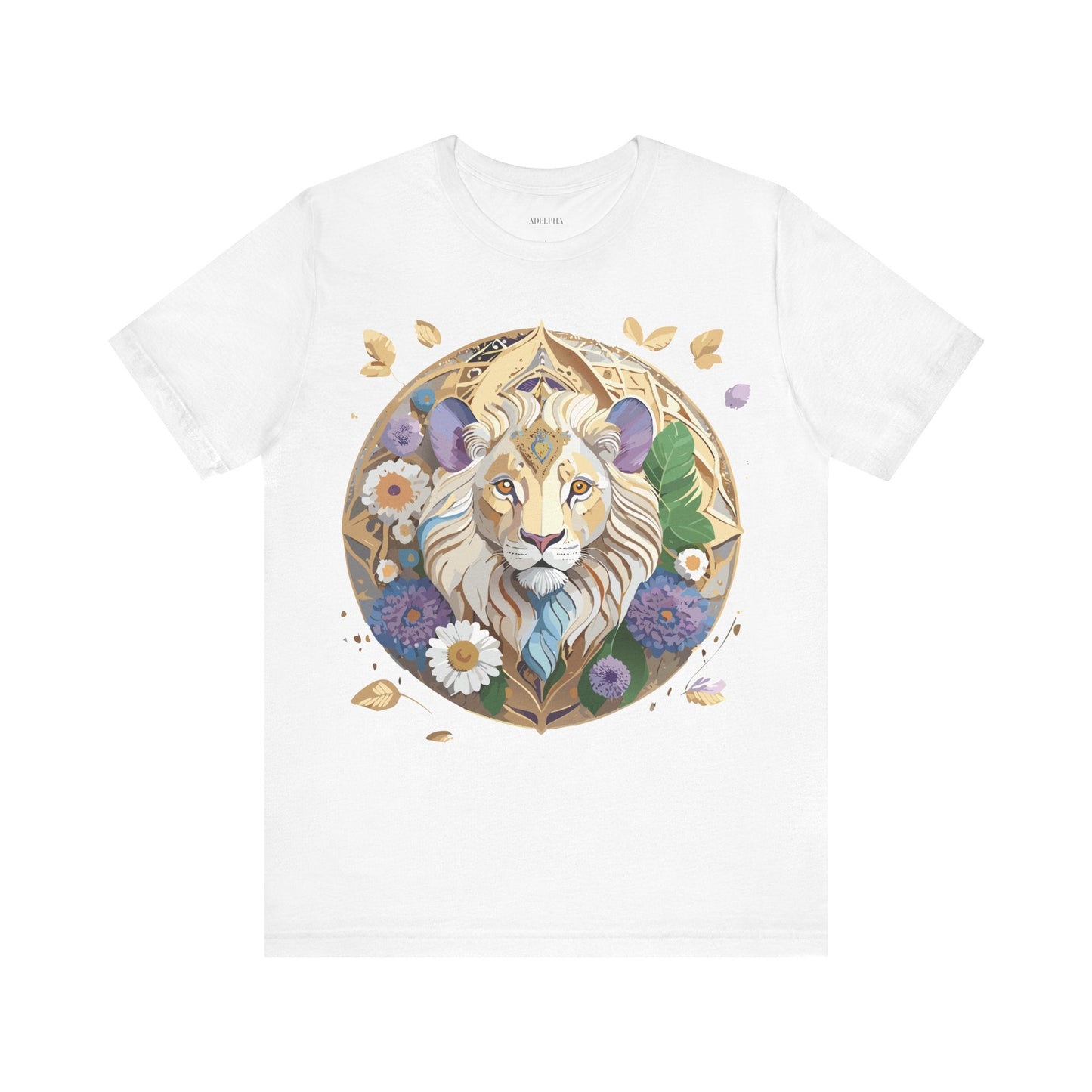 Adelpha Graphic Tee Unisex Medallion Shirt Vintage Inspired Art Design Short Sleeve